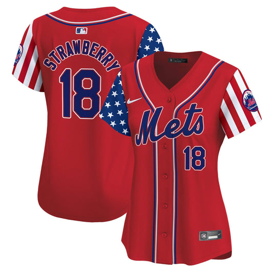 Camisa MLB New York Mets Women’s 2024 Independence Day Vapor Premier Limited Jersey