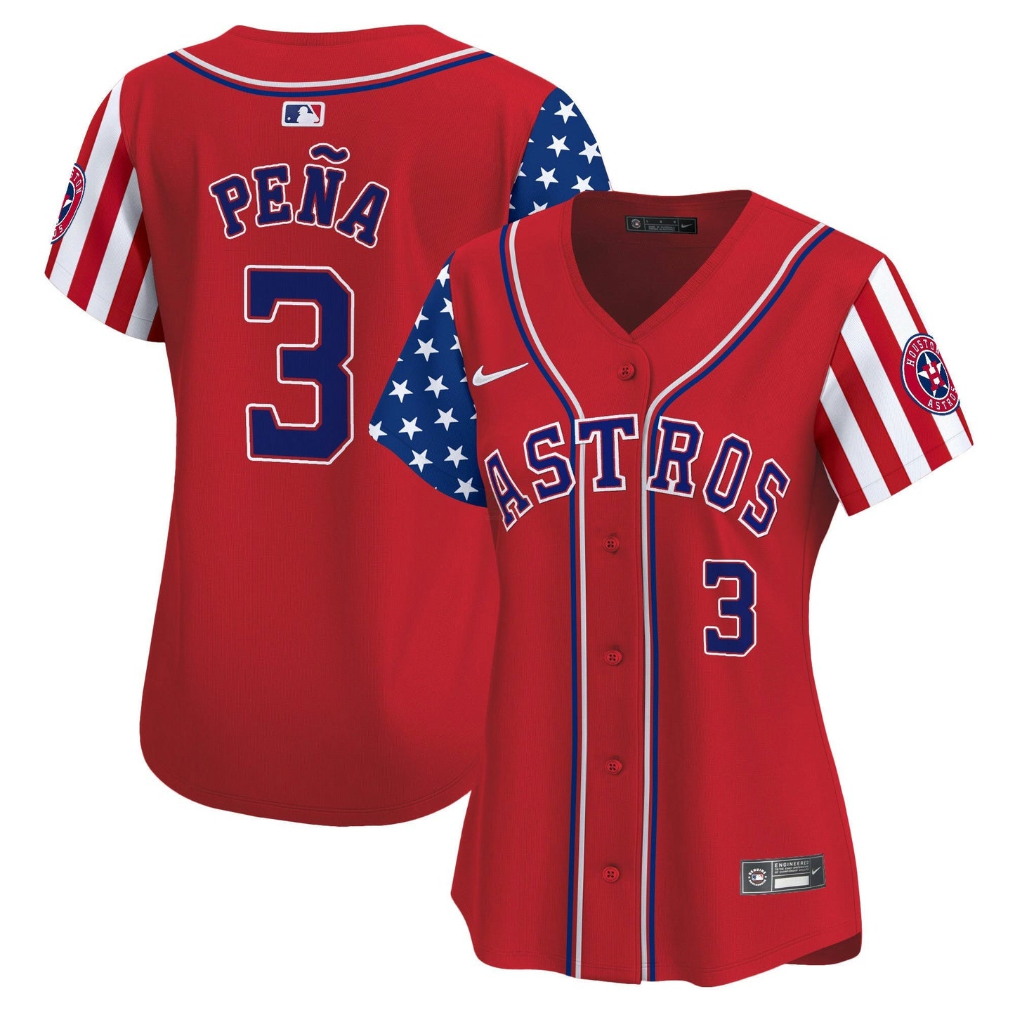 Camisa MLB Houston Astros Women’s 2024 Independence Day Vapor Premier Limited Jersey