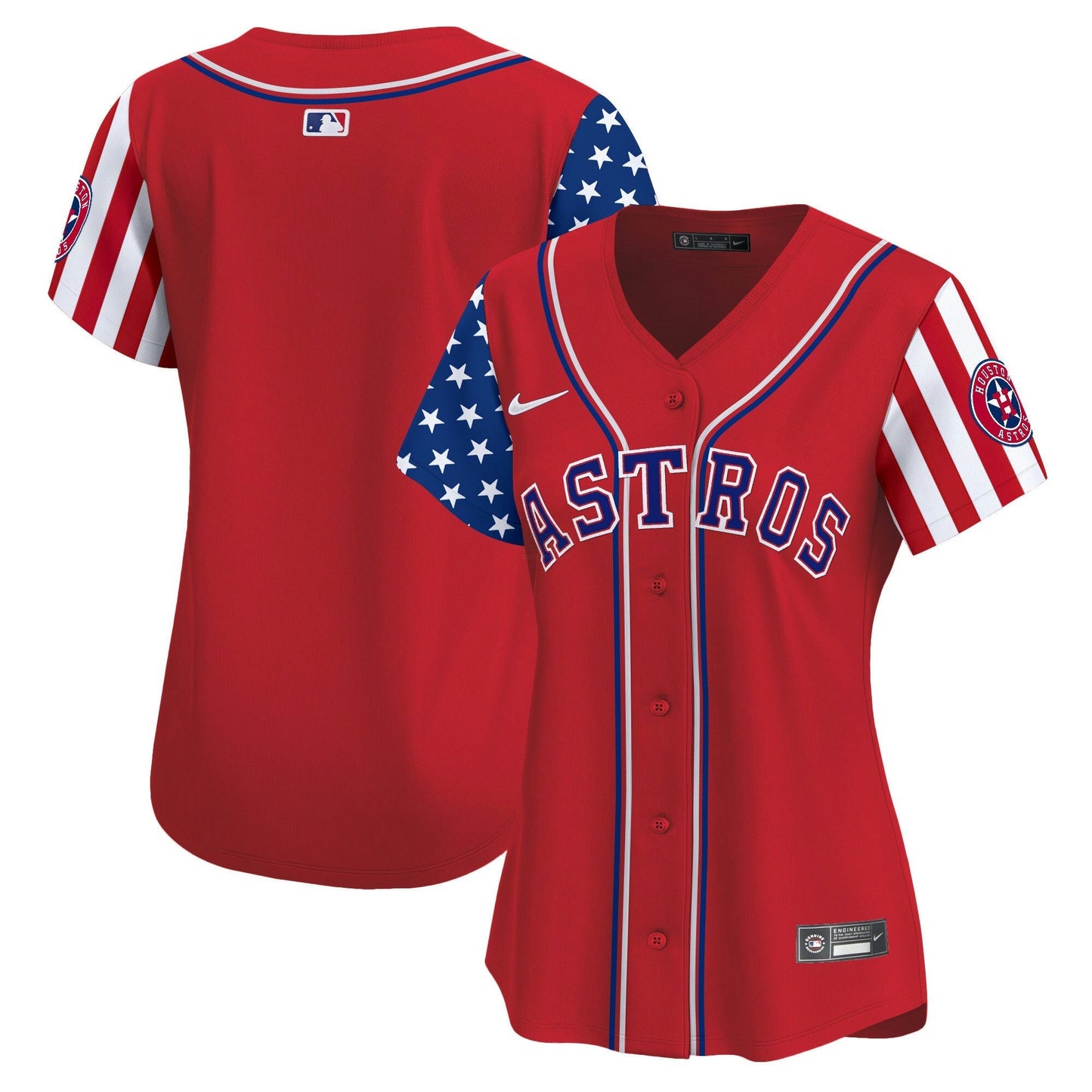 Camisa MLB Houston Astros Women’s 2024 Independence Day Vapor Premier Limited Jersey