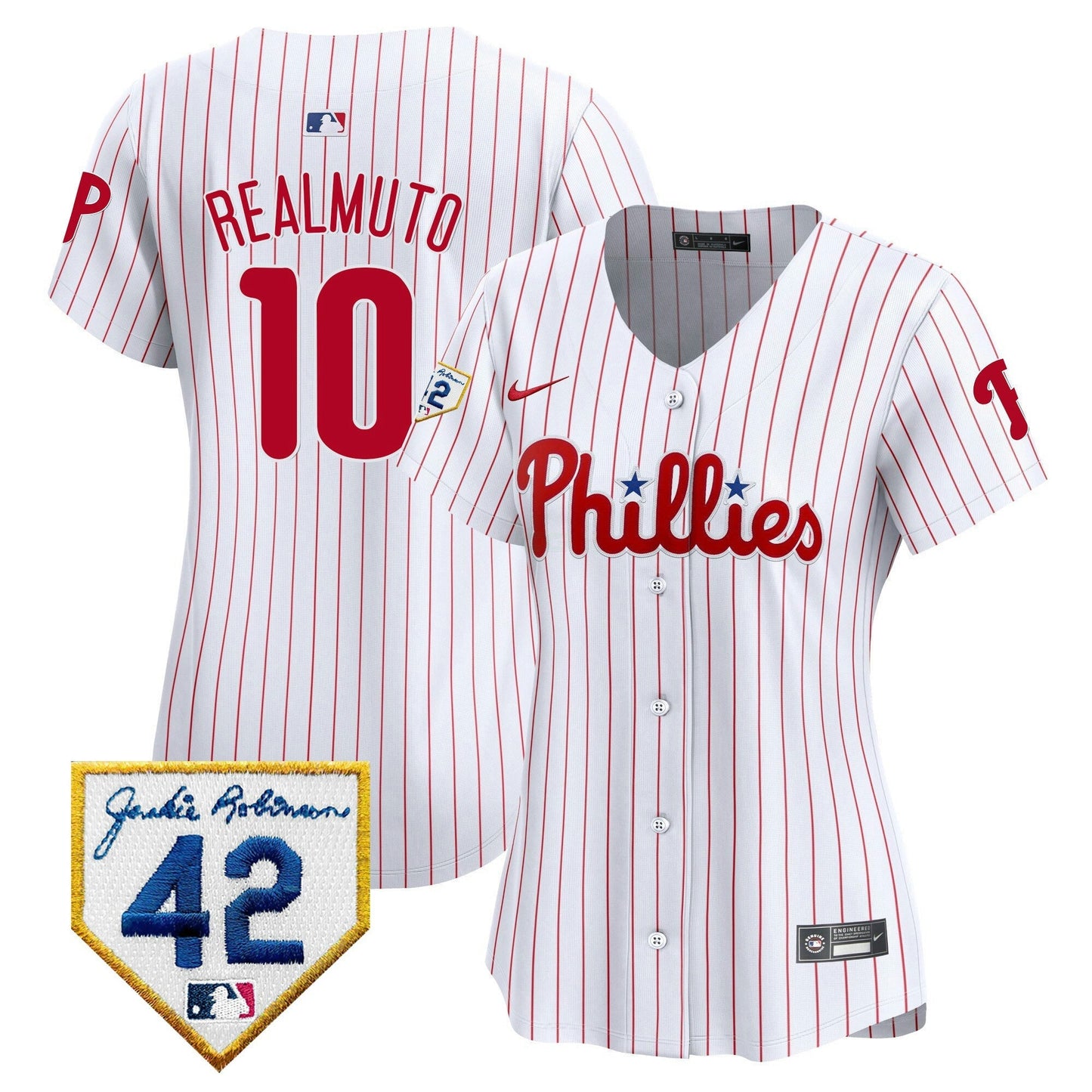 Camisa MLB Philadelphia Phillies Women’s 2024 Jackie Robinson Patch Vapor Premier Limited Jersey