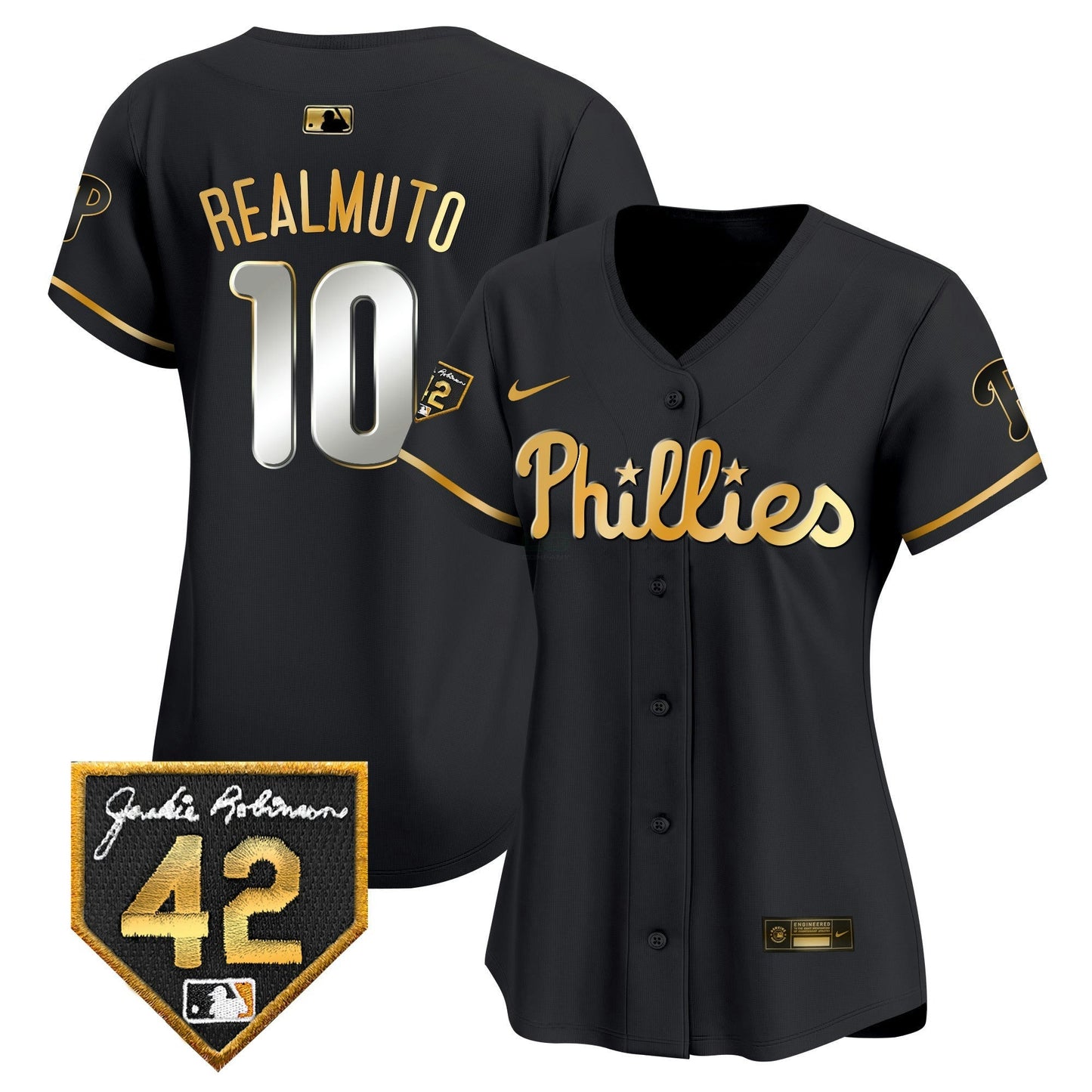 Camisa MLB Philadelphia Phillies Women’s 2024 Jackie Robinson Patch Vapor Premier Limited Jersey