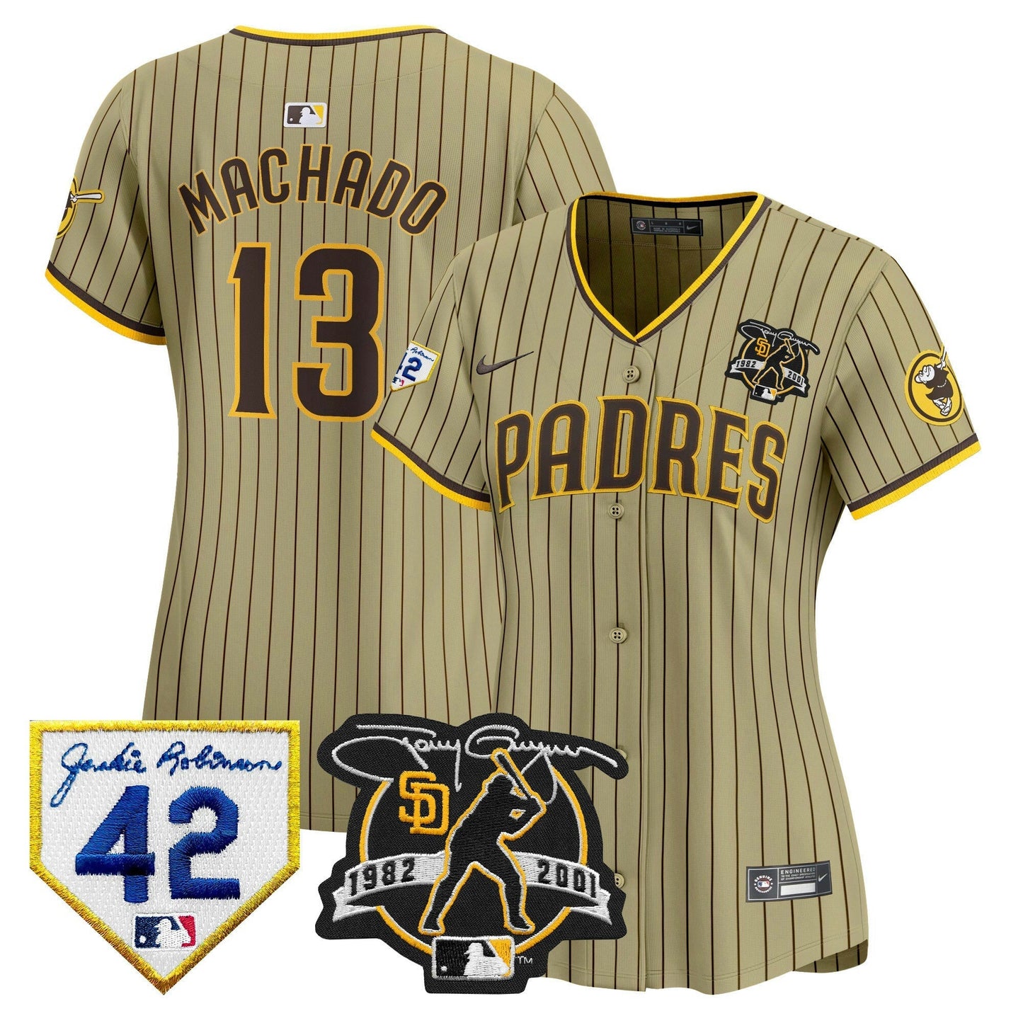 Camisa MLB Women’s 2024 Tony Gwynn & Robinson Patch Vapor Premier Limited Jersey