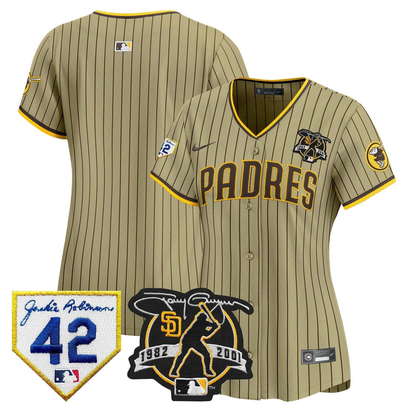 Camisa MLB Women’s 2024 Tony Gwynn & Robinson Patch Vapor Premier Limited Jersey