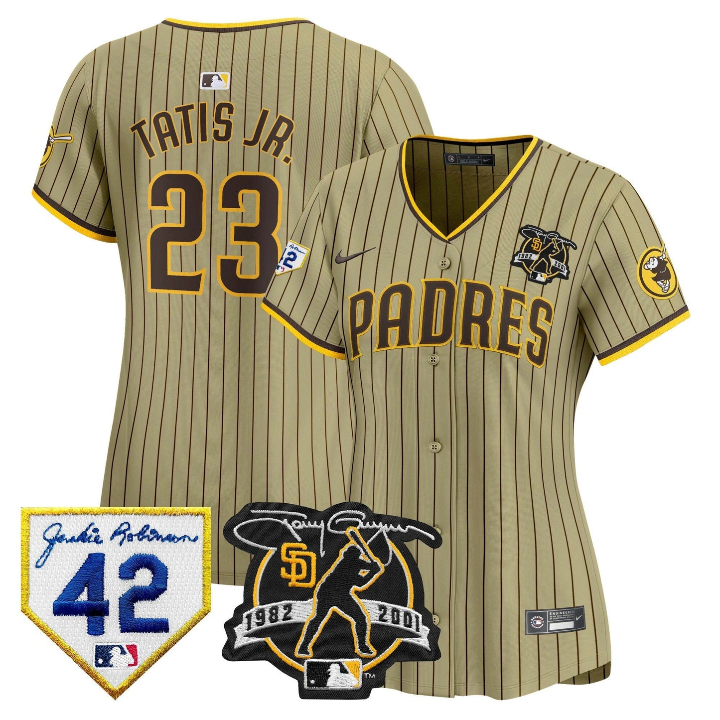 Camisa MLB Women’s 2024 Tony Gwynn & Robinson Patch Vapor Premier Limited Jersey