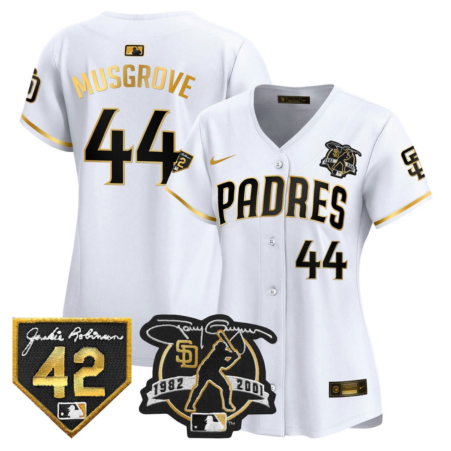 Camisa MLB Women’s 2024 Tony Gwynn & Robinson Patch Vapor Premier Limited Jersey