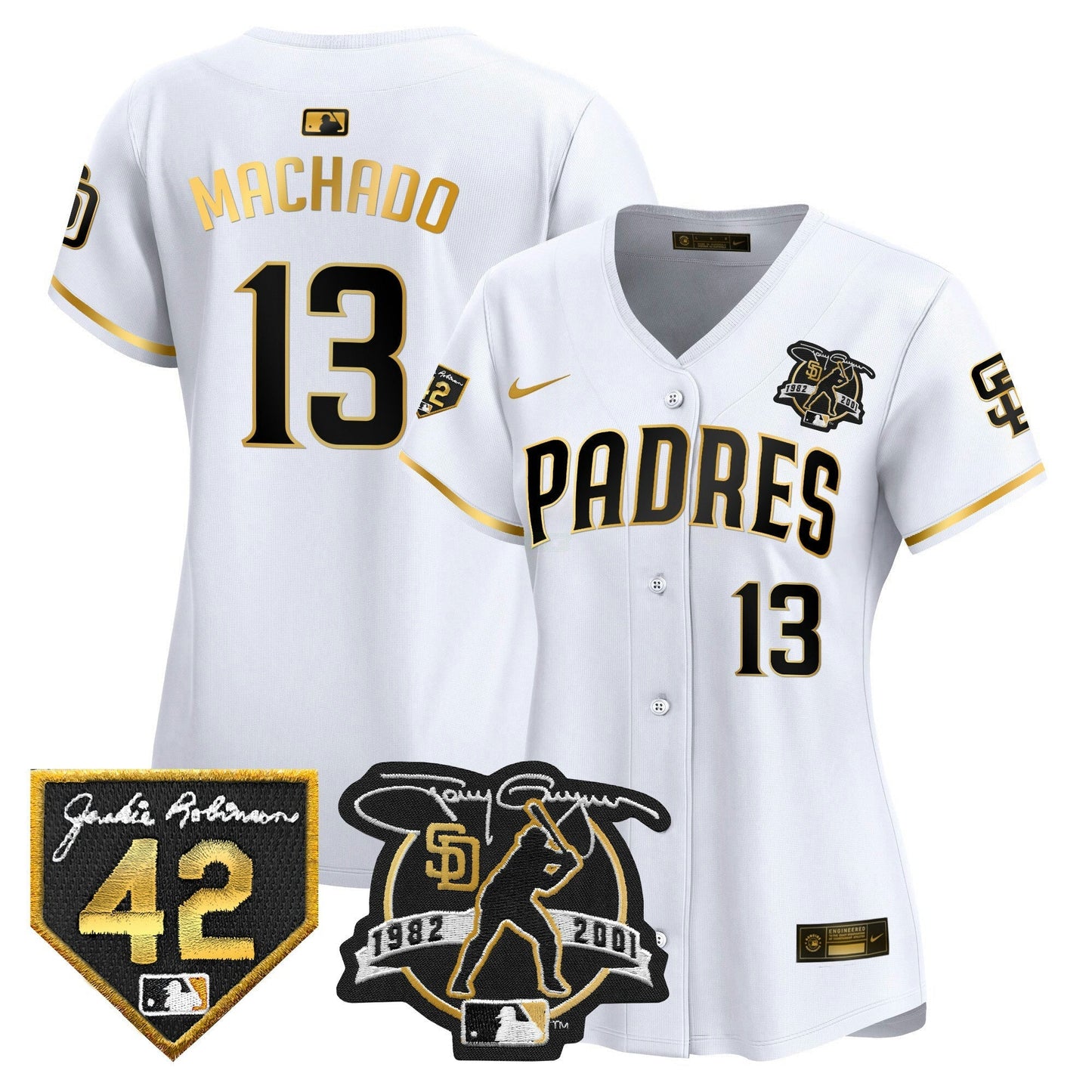 Camisa MLB Women’s 2024 Tony Gwynn & Robinson Patch Vapor Premier Limited Jersey