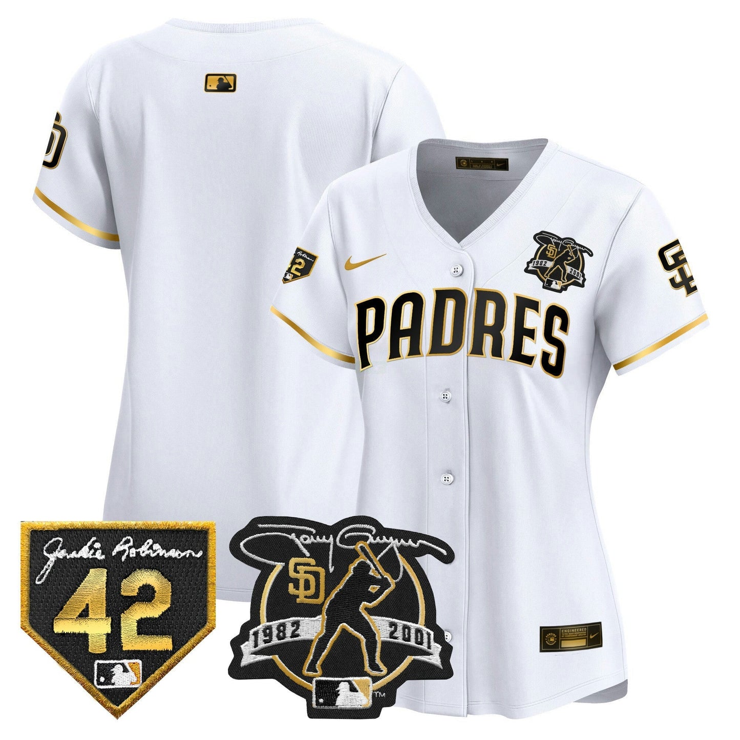 Camisa MLB Women’s 2024 Tony Gwynn & Robinson Patch Vapor Premier Limited Jersey