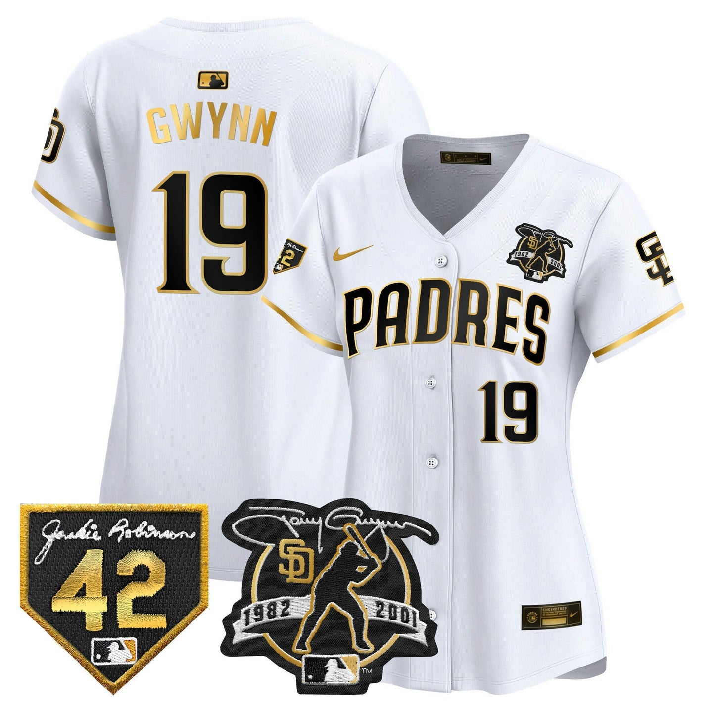 Camisa MLB Women’s 2024 Tony Gwynn & Robinson Patch Vapor Premier Limited Jersey