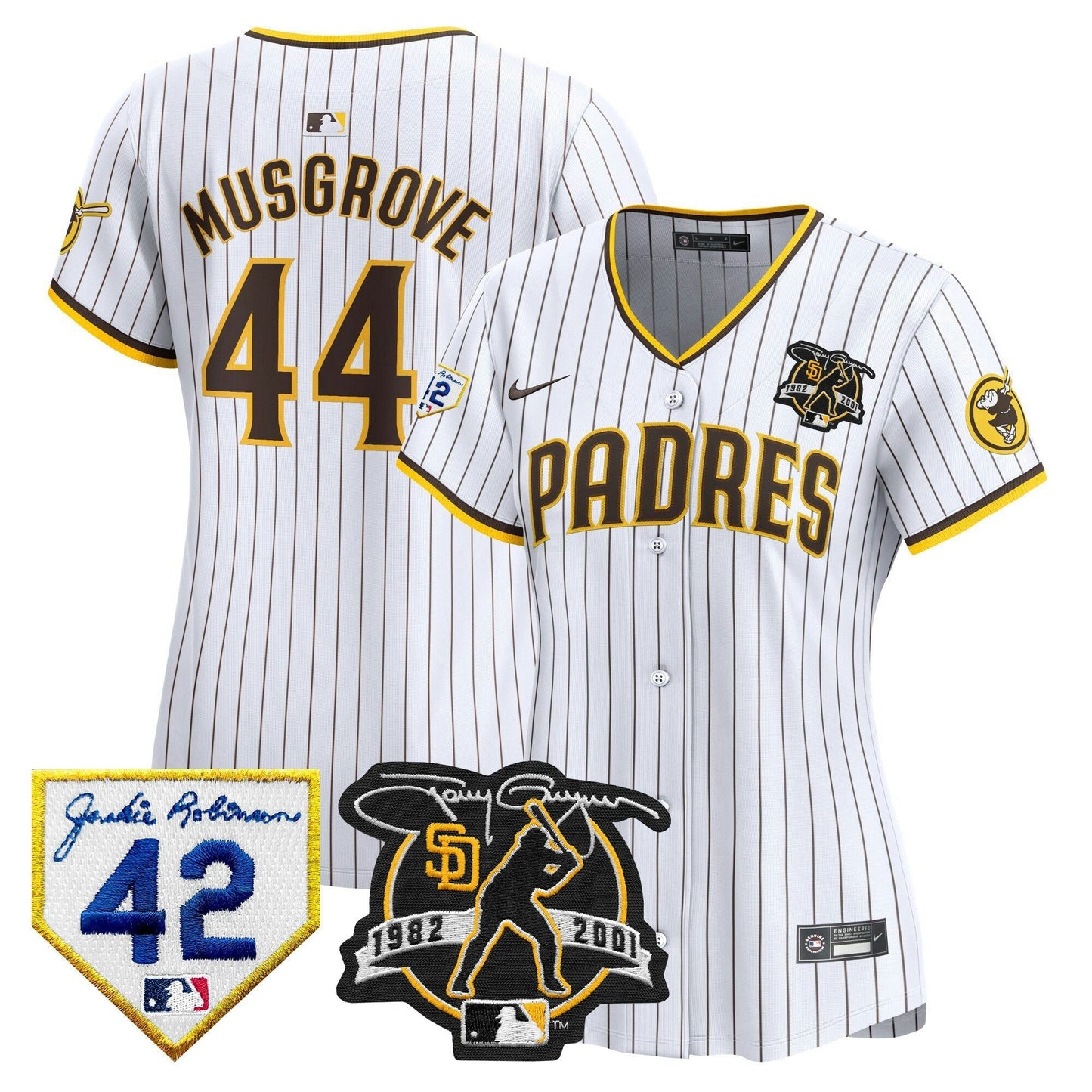Camisa MLB Women’s 2024 Tony Gwynn & Robinson Patch Vapor Premier Limited Jersey