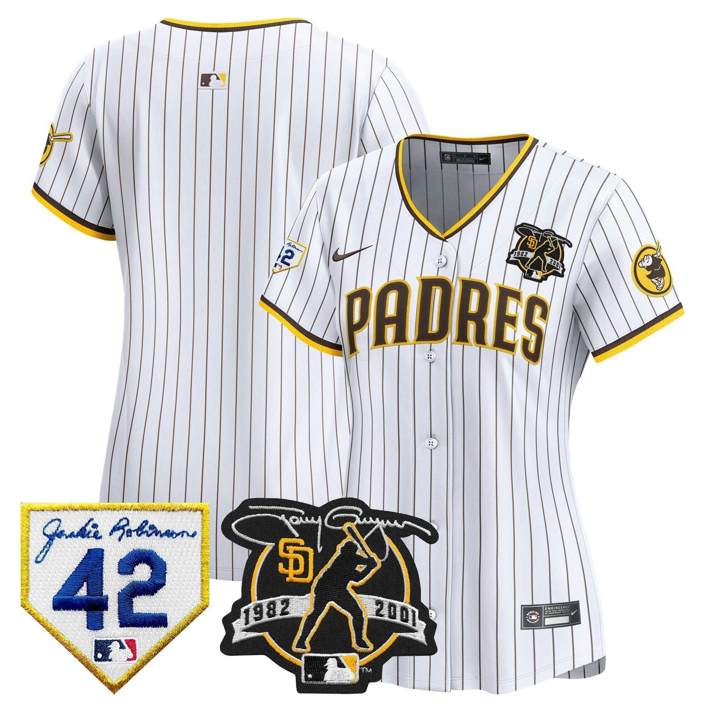 Camisa MLB Women’s 2024 Tony Gwynn & Robinson Patch Vapor Premier Limited Jersey