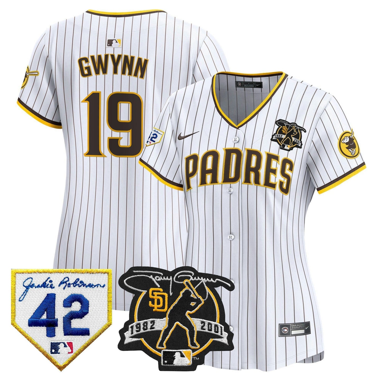 Camisa MLB Women’s 2024 Tony Gwynn & Robinson Patch Vapor Premier Limited Jersey