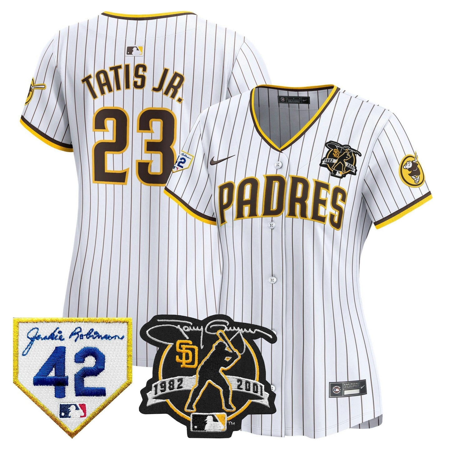 Camisa MLB Women’s 2024 Tony Gwynn & Robinson Patch Vapor Premier Limited Jersey