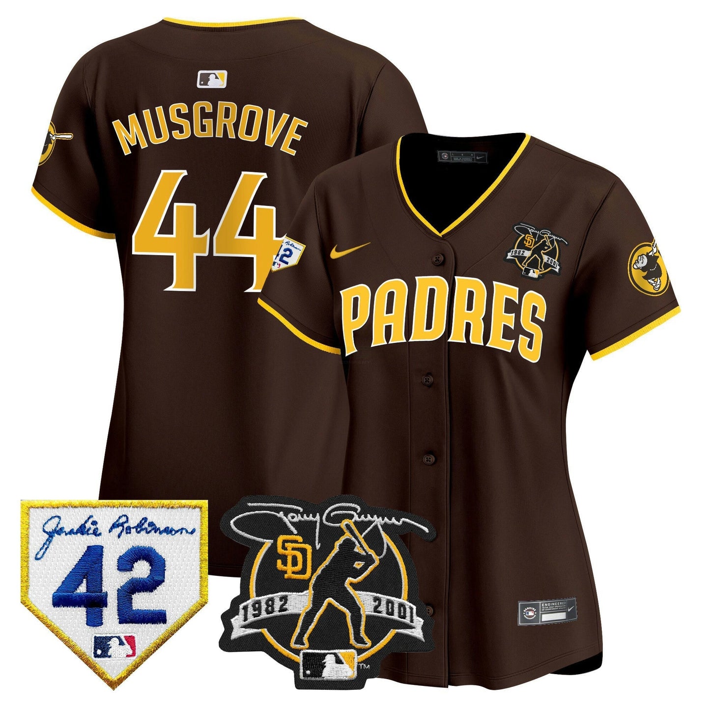 Camisa MLB Women’s 2024 Tony Gwynn & Robinson Patch Vapor Premier Limited Jersey