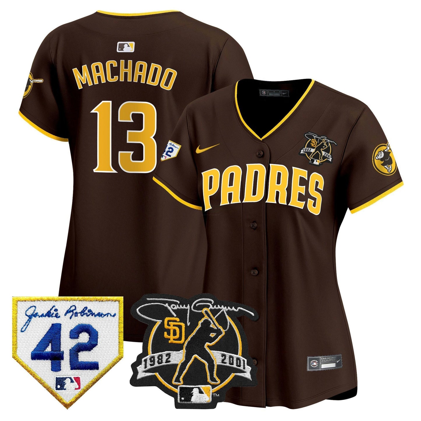 Camisa MLB Women’s 2024 Tony Gwynn & Robinson Patch Vapor Premier Limited Jersey