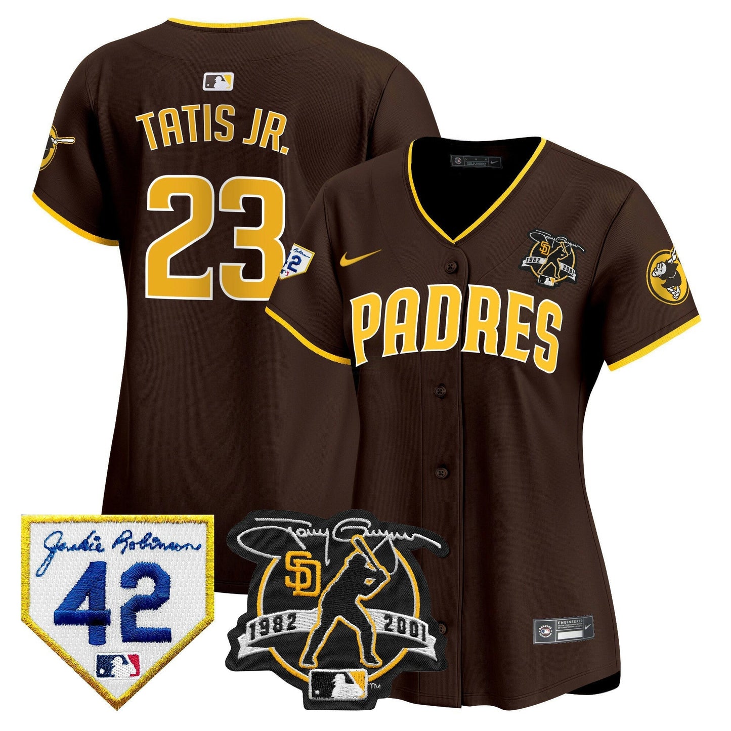 Camisa MLB Women’s 2024 Tony Gwynn & Robinson Patch Vapor Premier Limited Jersey