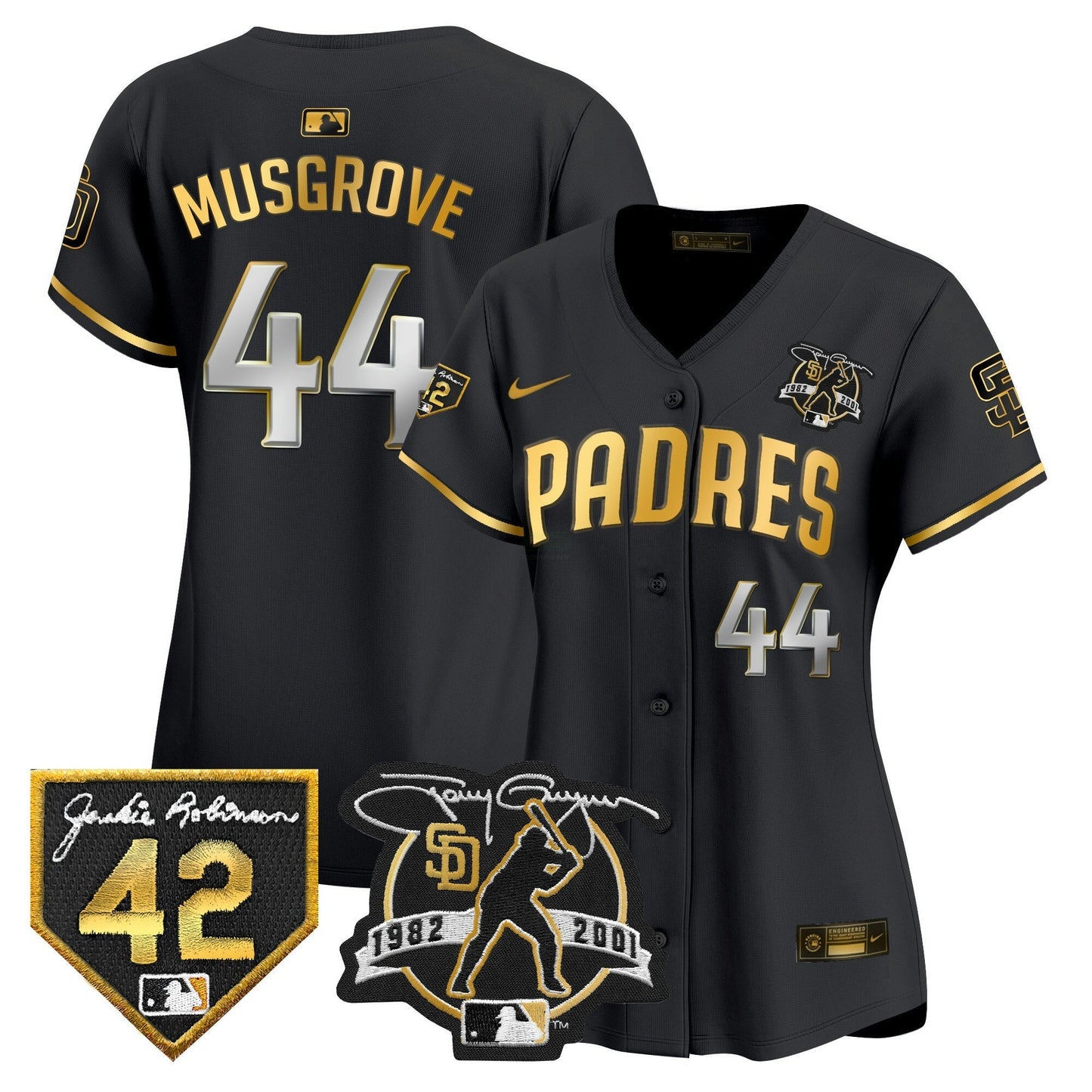 Camisa MLB Women’s 2024 Tony Gwynn & Robinson Patch Vapor Premier Limited Jersey