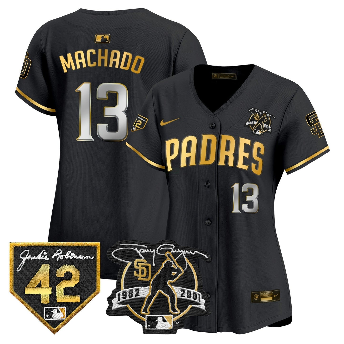 Camisa MLB Women’s 2024 Tony Gwynn & Robinson Patch Vapor Premier Limited Jersey