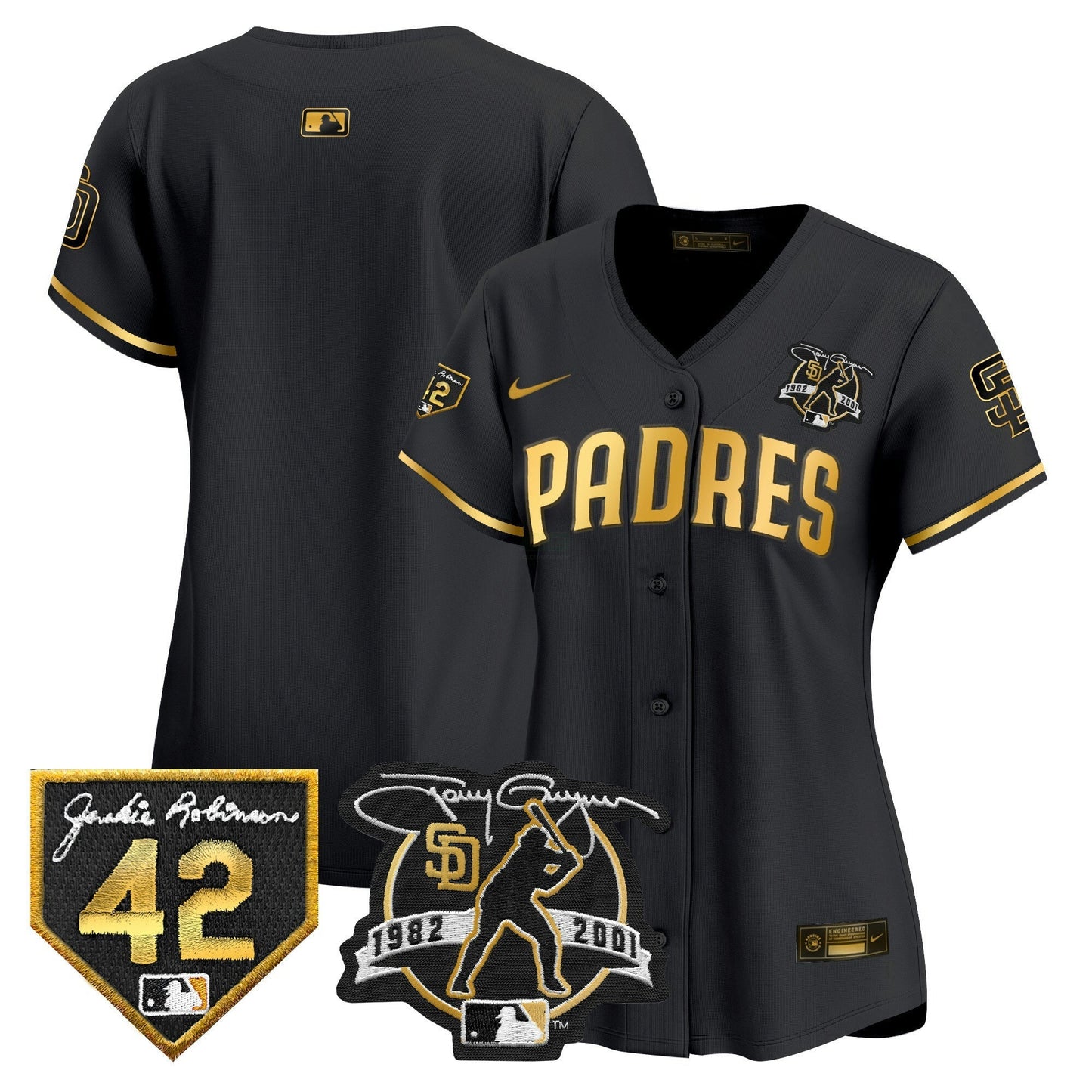Camisa MLB Women’s 2024 Tony Gwynn & Robinson Patch Vapor Premier Limited Jersey