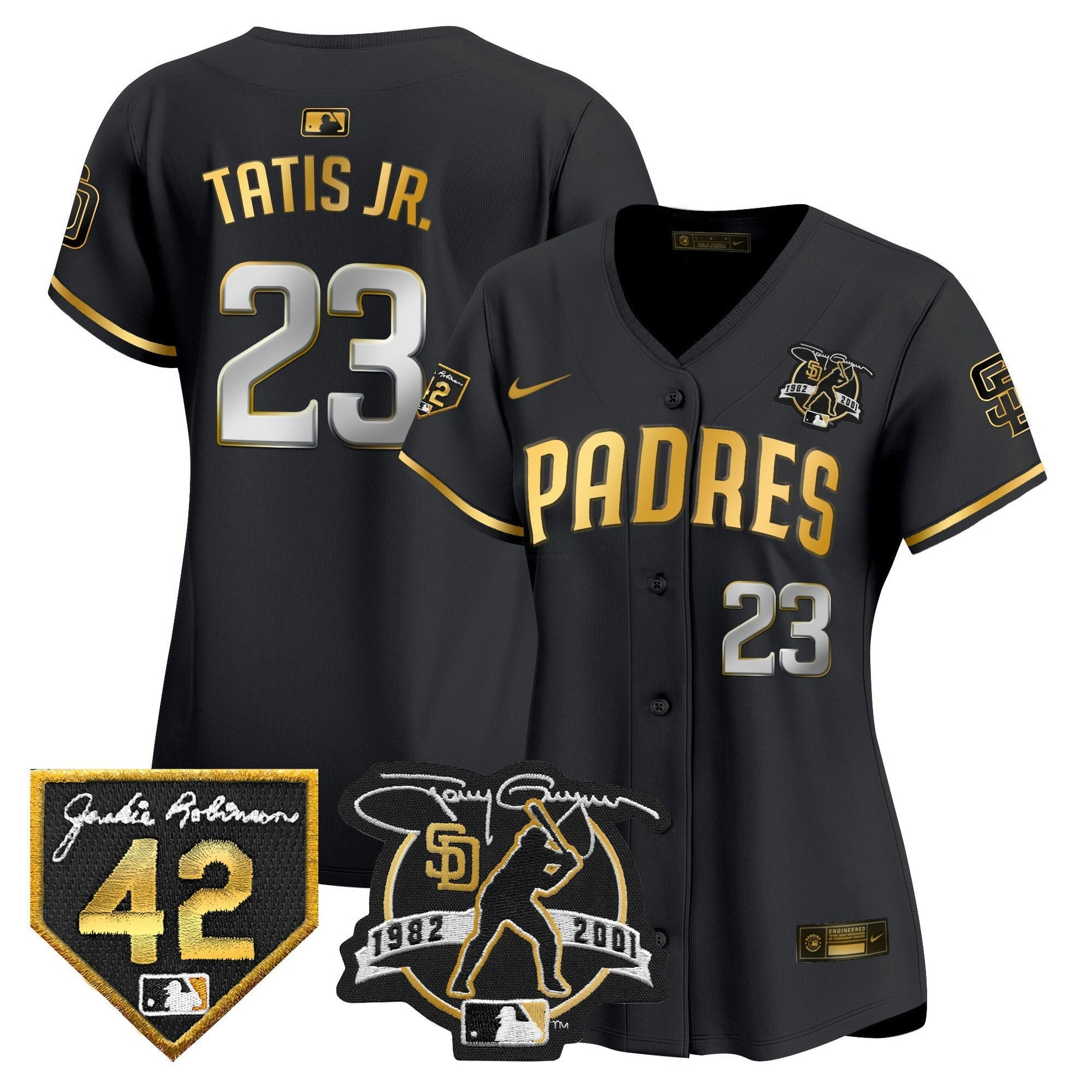 Camisa MLB Women’s 2024 Tony Gwynn & Robinson Patch Vapor Premier Limited Jersey