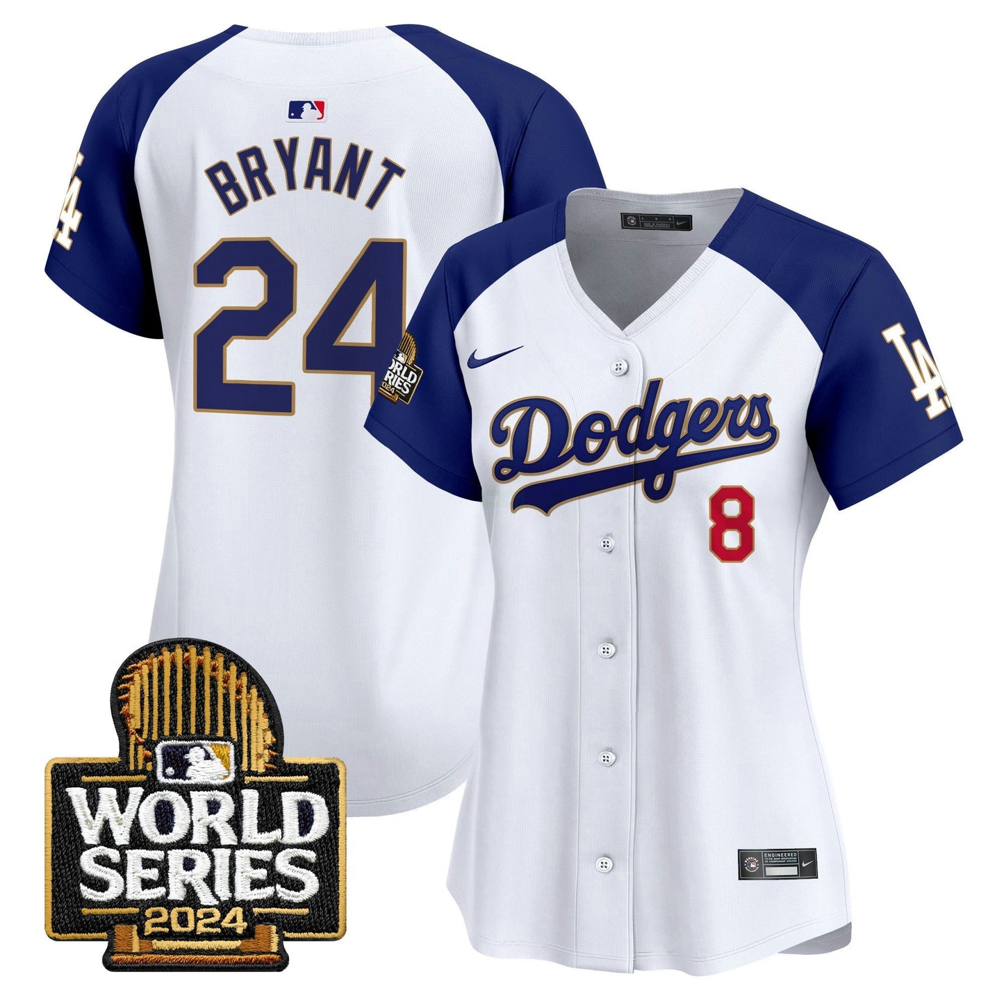 Camisa MLB Women’s 2024 World Series Dourada Trim Vapor Premier Limited Jersey