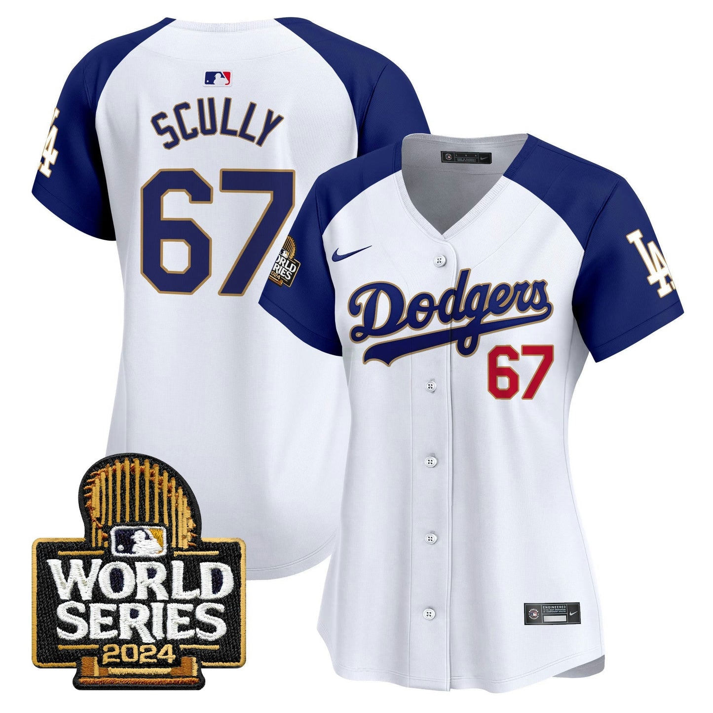 Camisa MLB Women’s 2024 World Series Dourada Trim Vapor Premier Limited Jersey