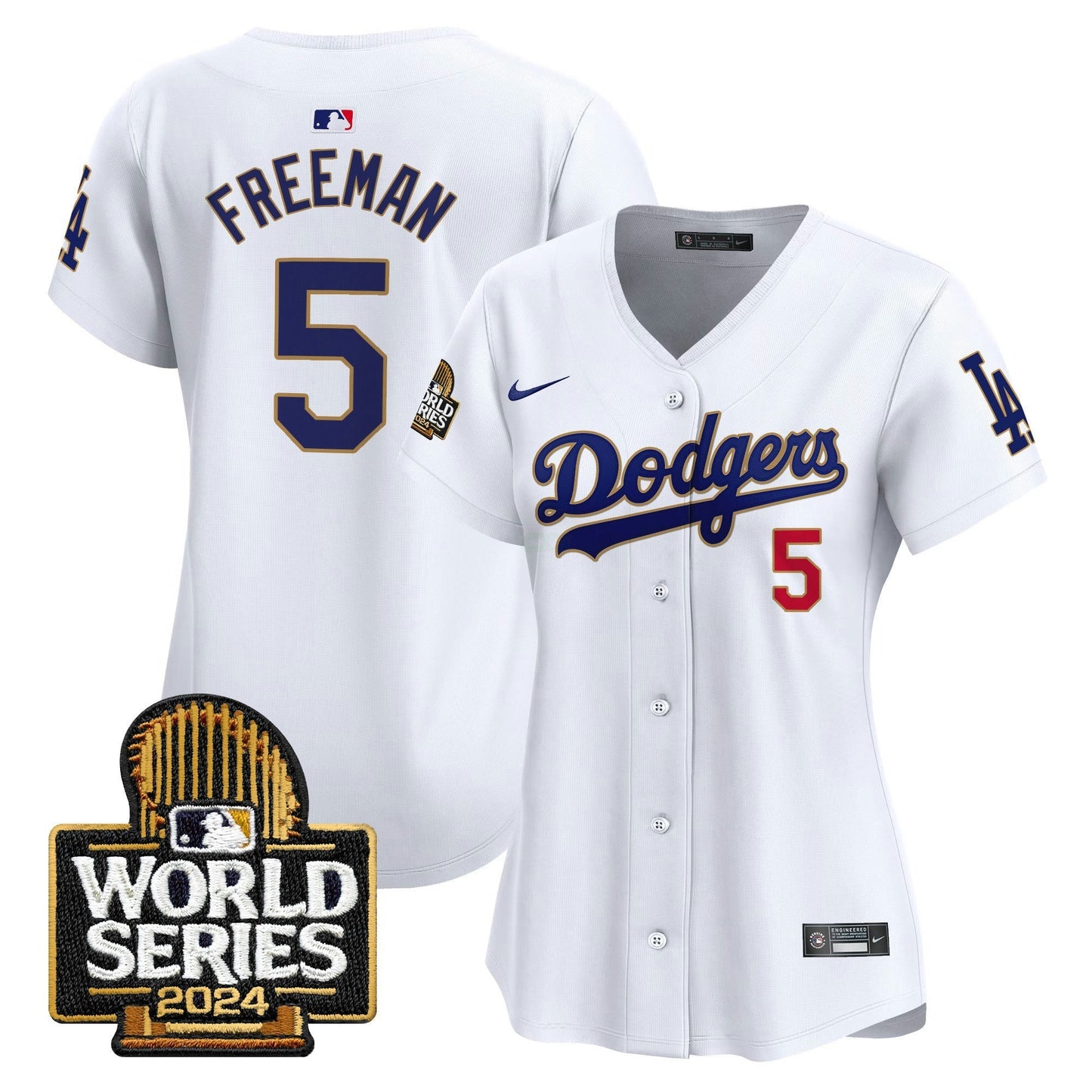 Camisa MLB Women’s 2024 World Series Dourada Trim Vapor Premier Limited Jersey