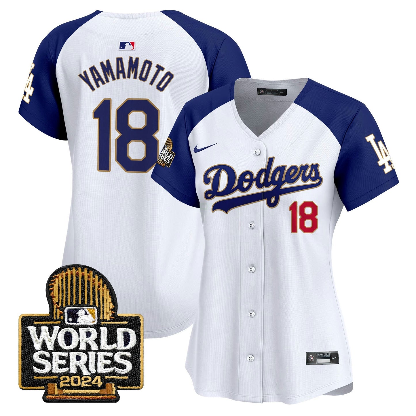 Camisa MLB Women’s 2024 World Series Dourada Trim Vapor Premier Limited Jersey