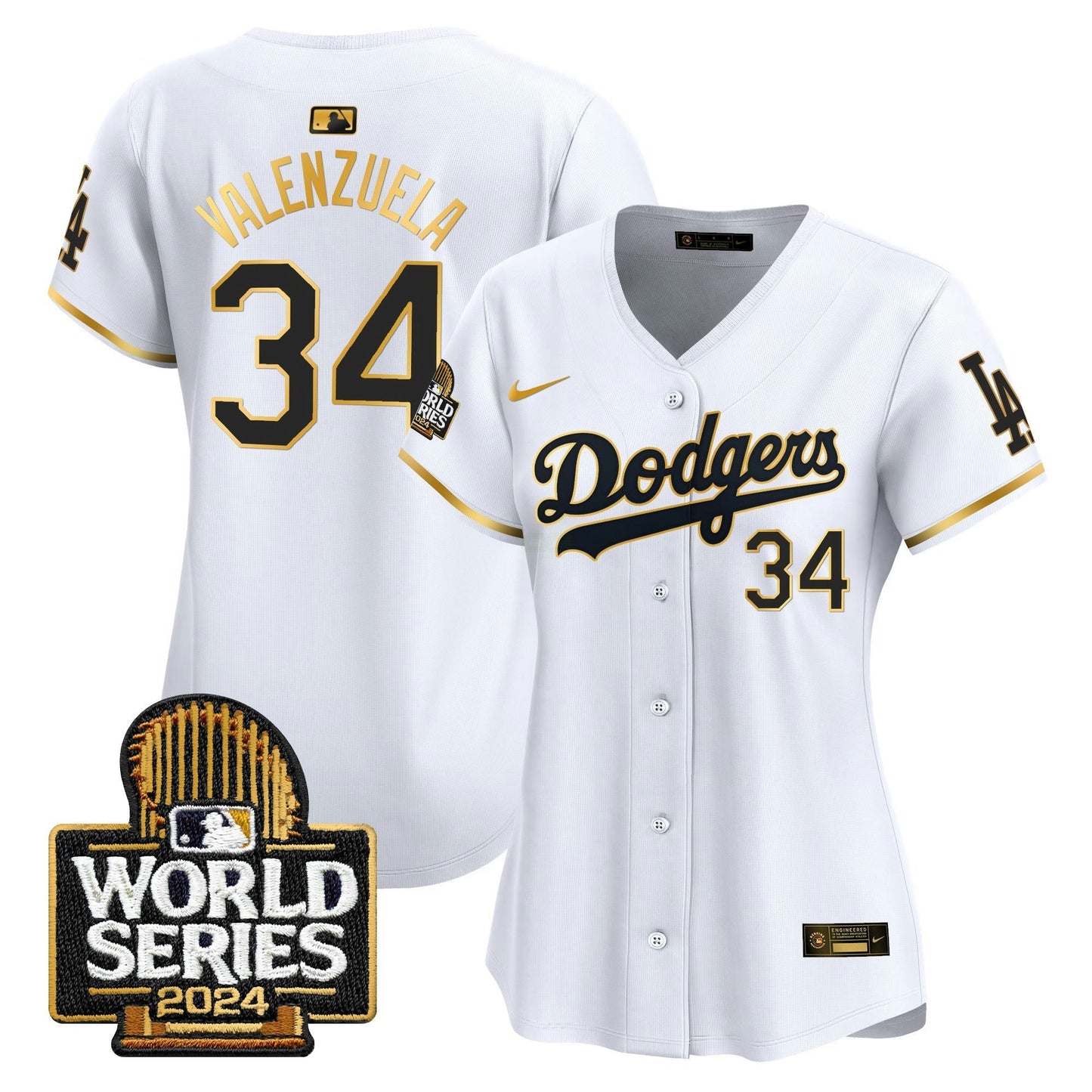 Camisa MLB Women’s 2024 World Series Dourada Trim Vapor Premier Limited Jersey