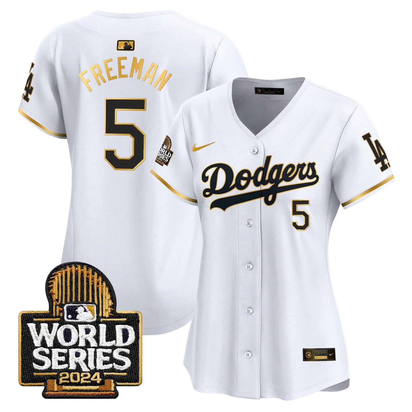 Camisa MLB Women’s 2024 World Series Dourada Trim Vapor Premier Limited Jersey