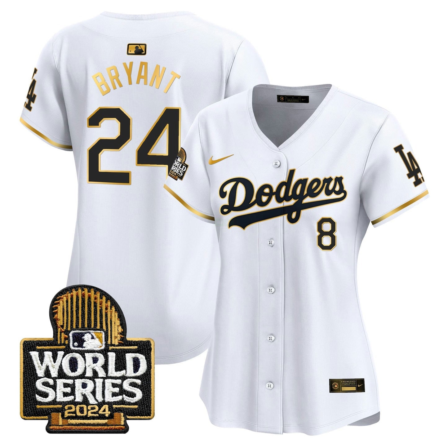 Camisa MLB Women’s 2024 World Series Dourada Trim Vapor Premier Limited Jersey