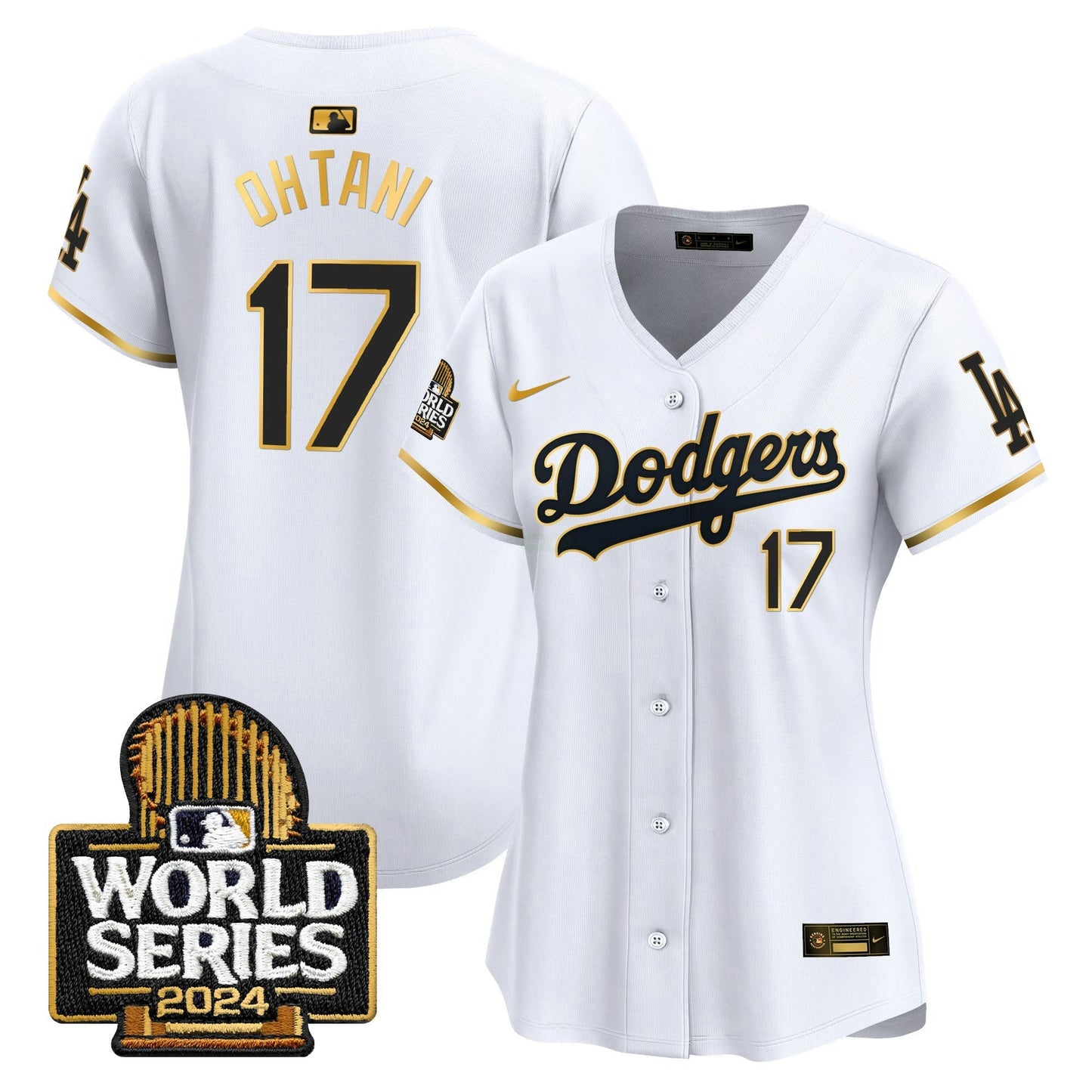 Camisa MLB Women’s 2024 World Series Dourada Trim Vapor Premier Limited Jersey