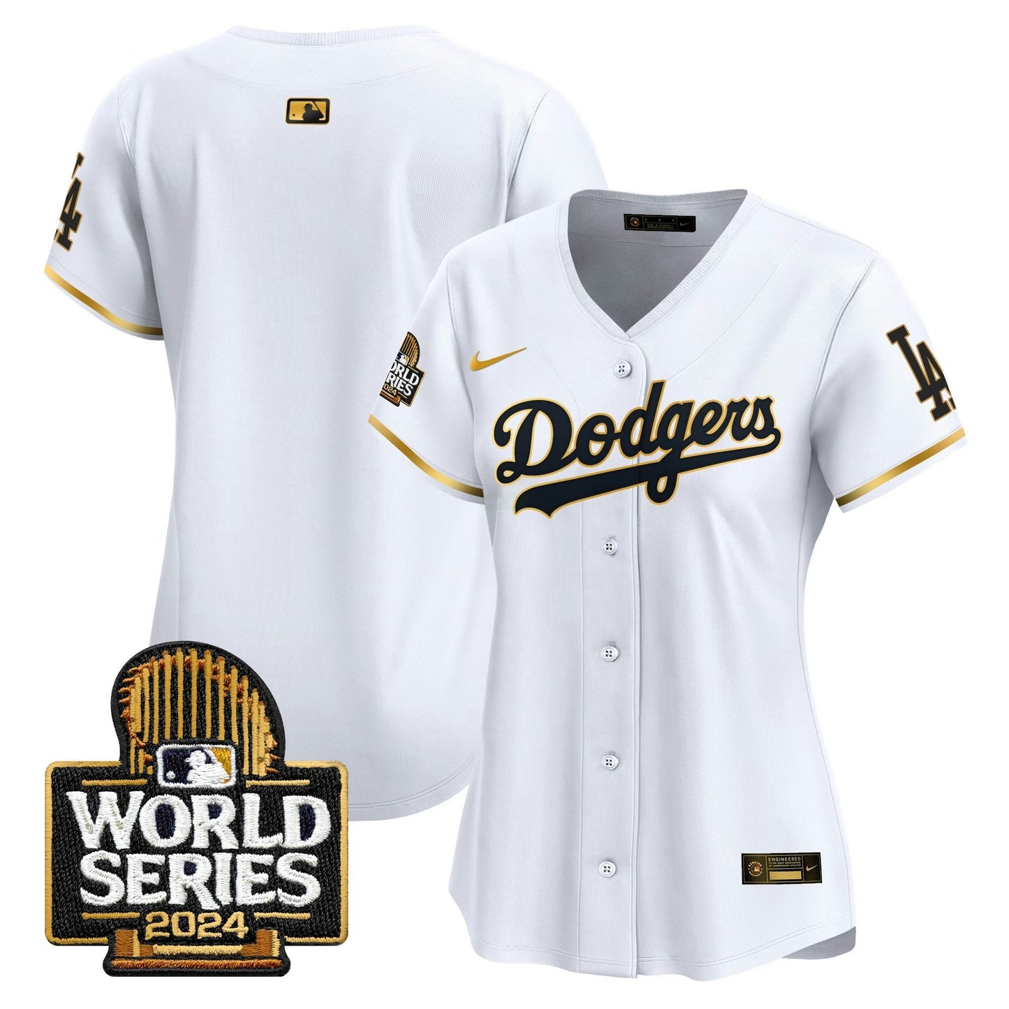 Camisa MLB Women’s 2024 World Series Dourada Trim Vapor Premier Limited Jersey