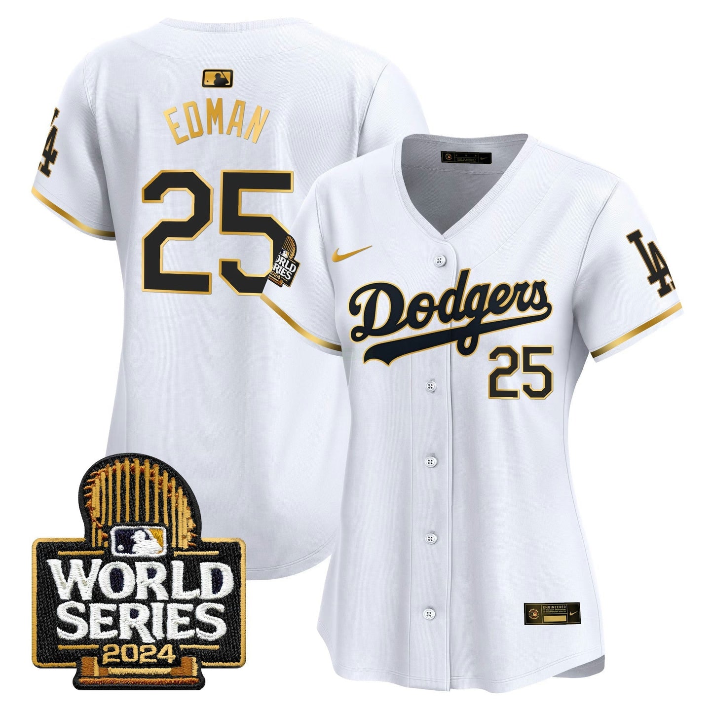 Camisa MLB Women’s 2024 World Series Dourada Trim Vapor Premier Limited Jersey