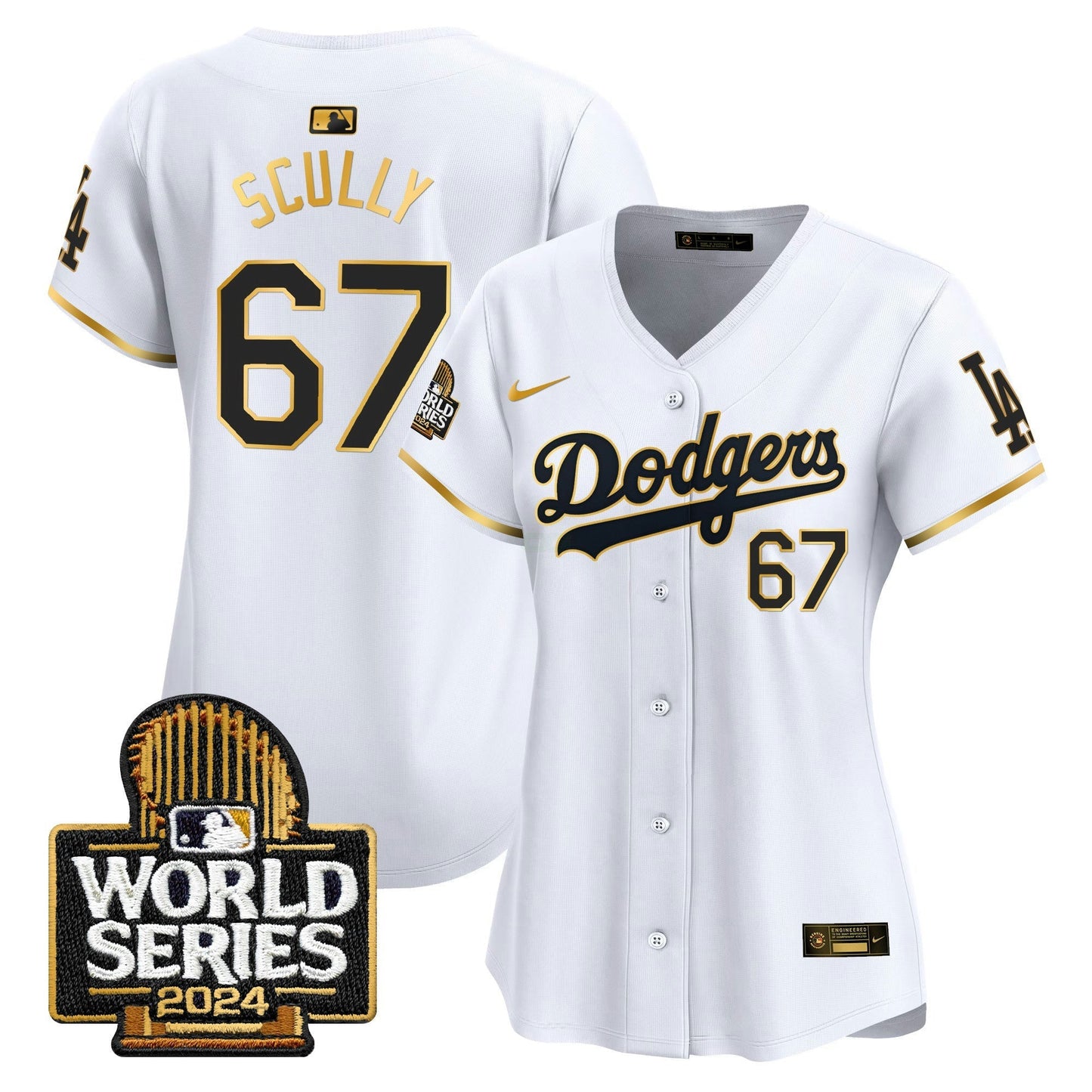 Camisa MLB Women’s 2024 World Series Dourada Trim Vapor Premier Limited Jersey