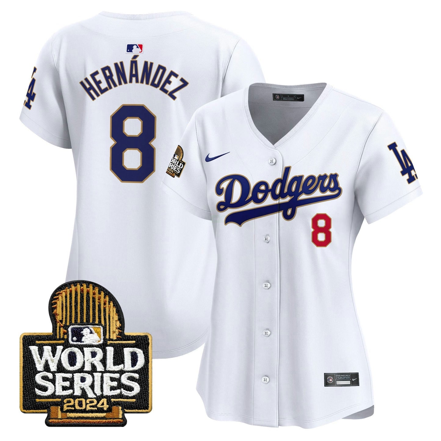 Camisa MLB Women’s 2024 World Series Dourada Trim Vapor Premier Limited Jersey