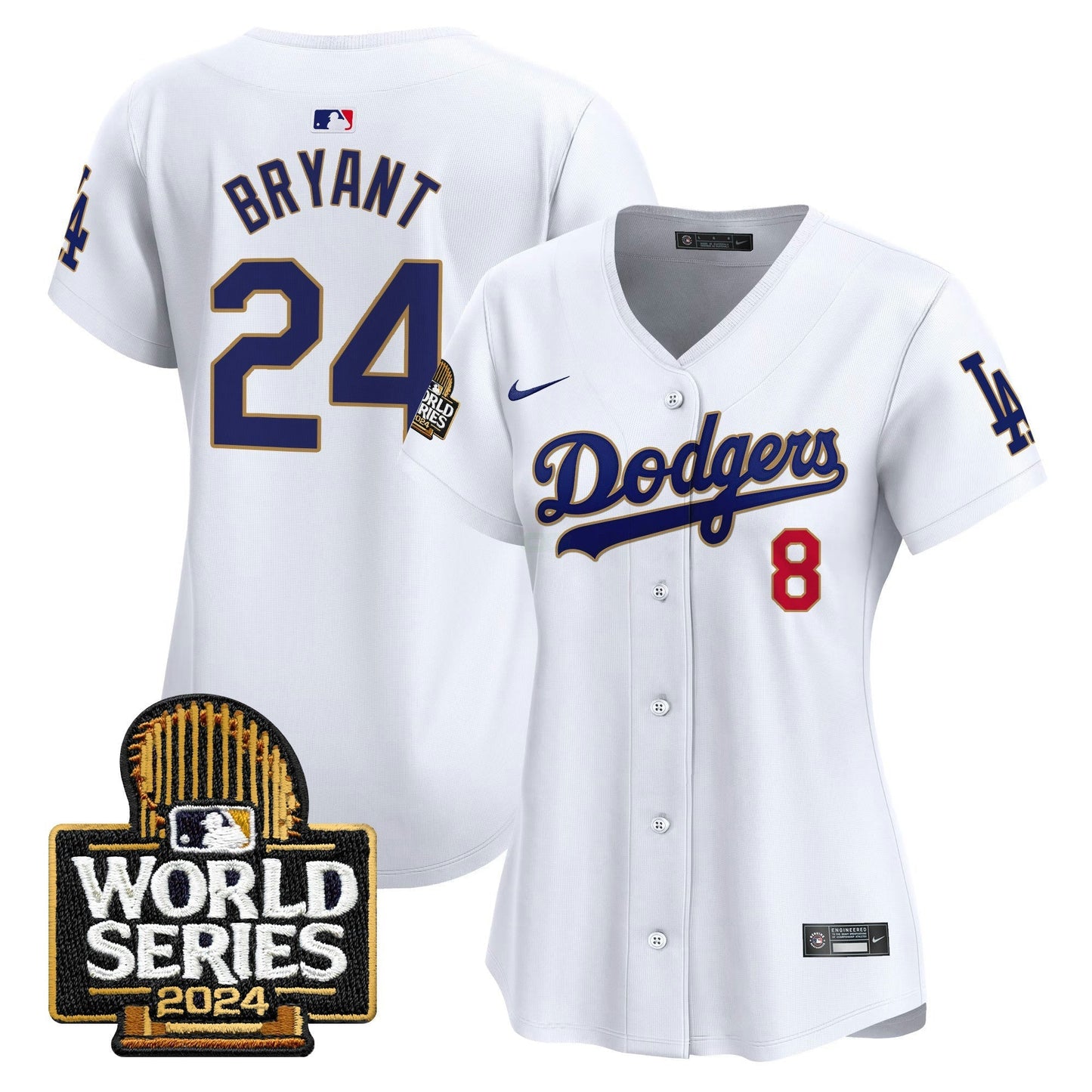 Camisa MLB Women’s 2024 World Series Dourada Trim Vapor Premier Limited Jersey