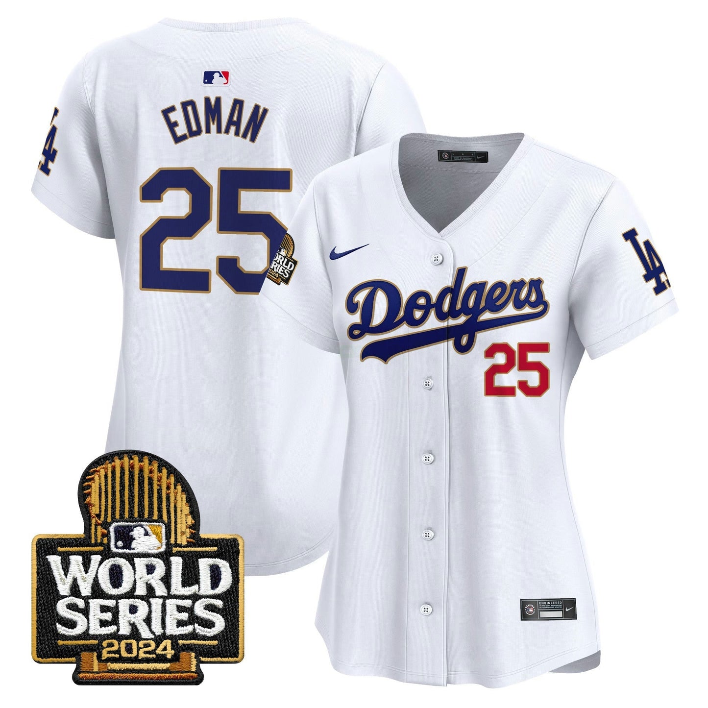 Camisa MLB Women’s 2024 World Series Dourada Trim Vapor Premier Limited Jersey