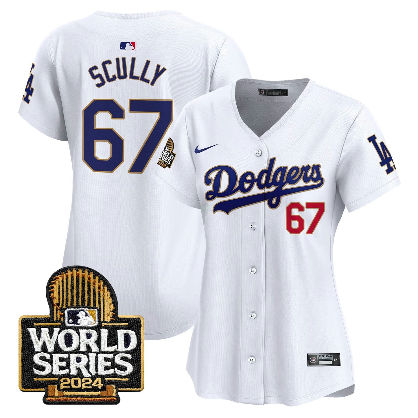 Camisa MLB Women’s 2024 World Series Dourada Trim Vapor Premier Limited Jersey