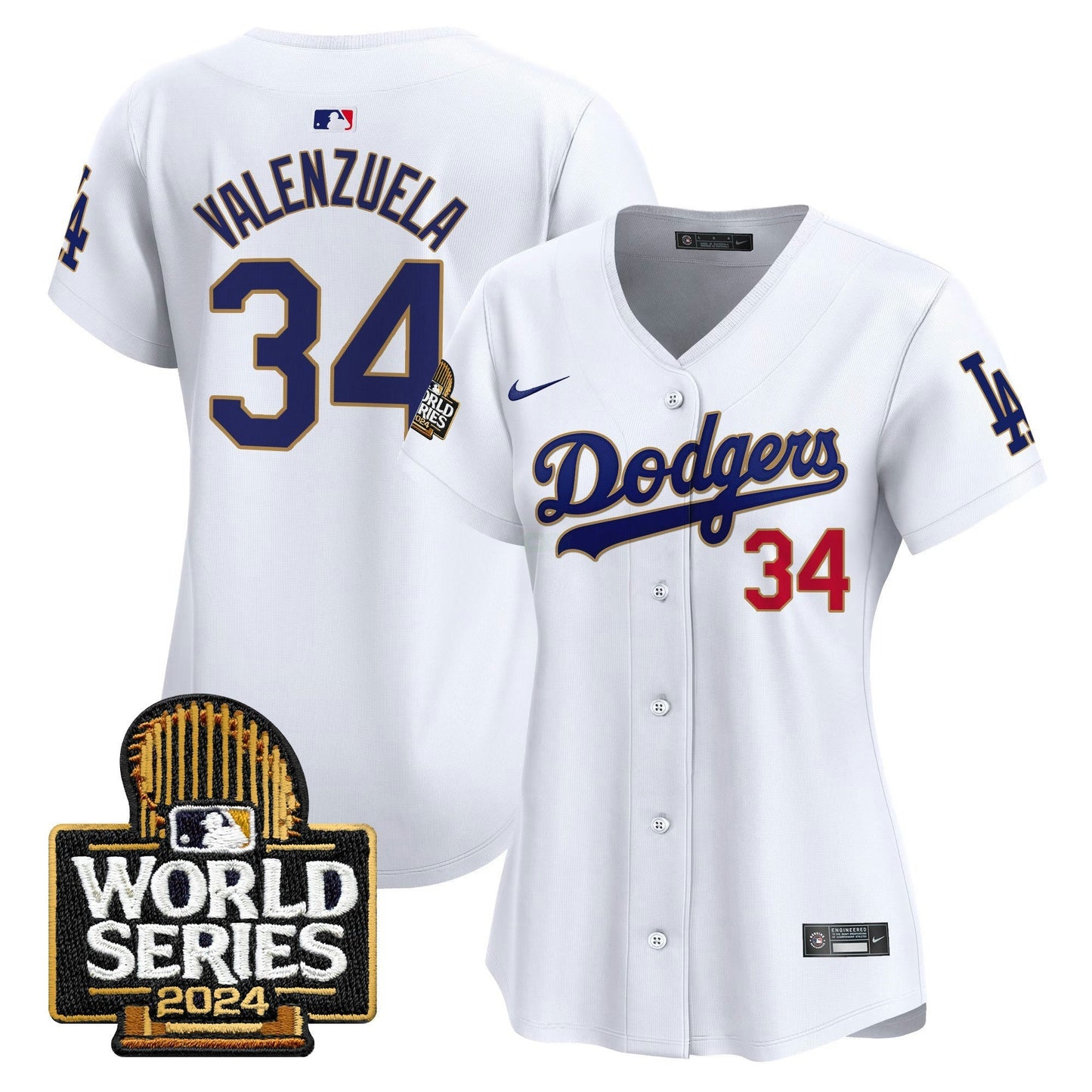 Camisa MLB Women’s 2024 World Series Dourada Trim Vapor Premier Limited Jersey