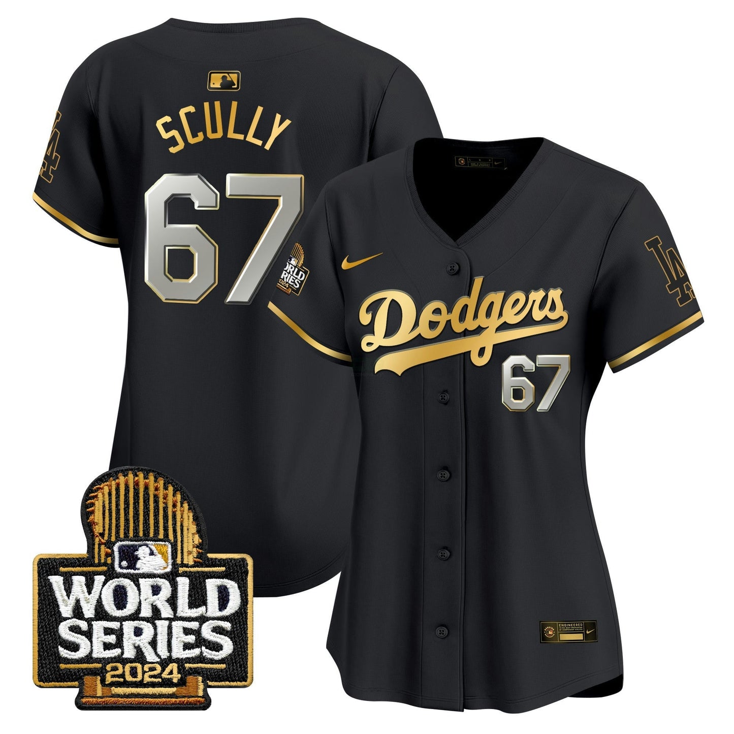 Camisa MLB Women’s 2024 World Series Dourada Trim Vapor Premier Limited Jersey