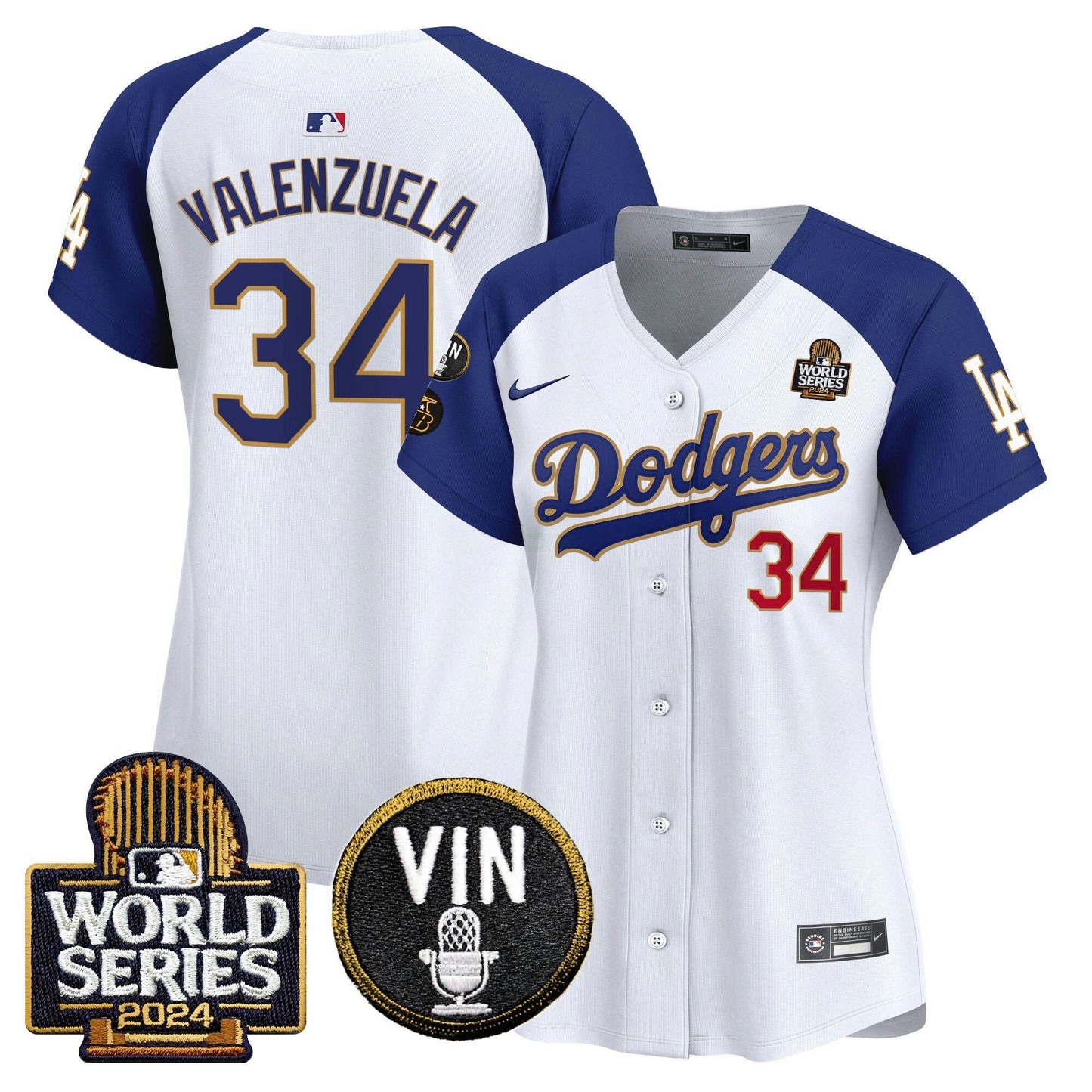 Camisa MLB Women’s 2024 World Series Dourada Trim Vapor Premier Limited Jersey V2