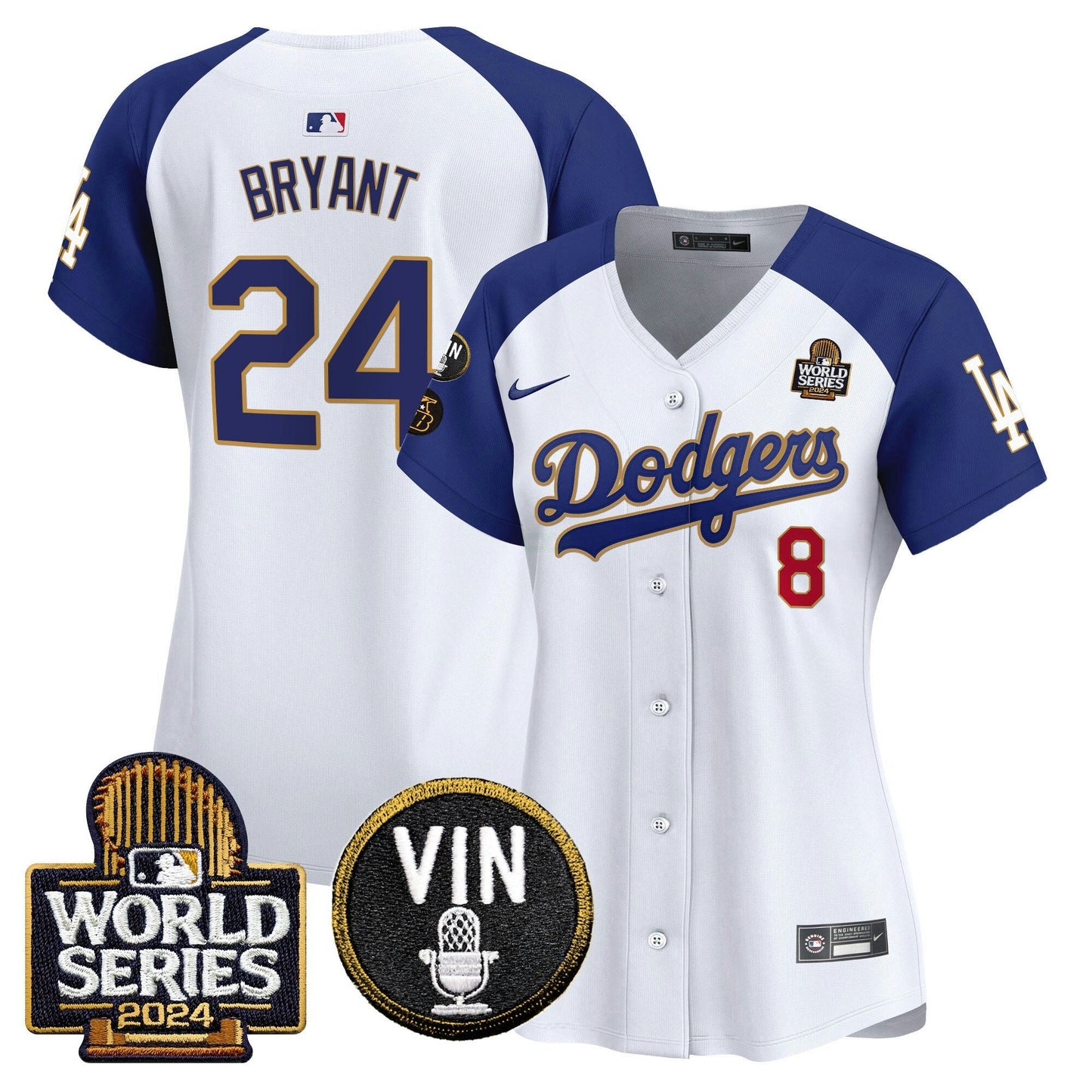 Camisa MLB Women’s 2024 World Series Dourada Trim Vapor Premier Limited Jersey V2