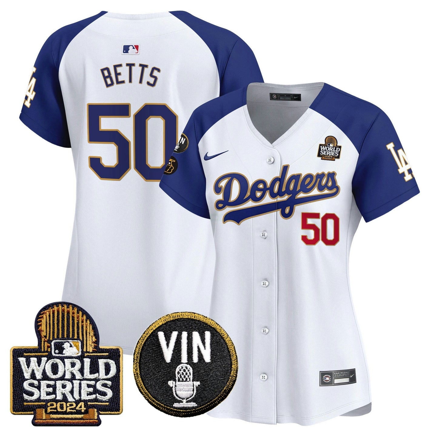 Camisa MLB Women’s 2024 World Series Dourada Trim Vapor Premier Limited Jersey V2