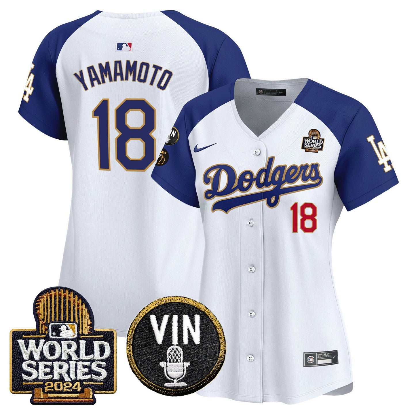 Camisa MLB Women’s 2024 World Series Dourada Trim Vapor Premier Limited Jersey V2