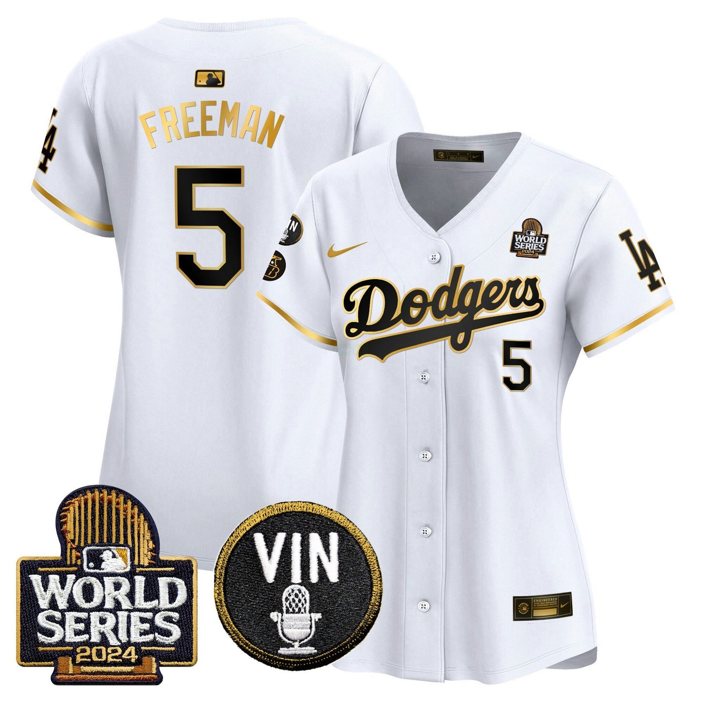 Camisa MLB Women’s 2024 World Series Dourada Trim Vapor Premier Limited Jersey V2