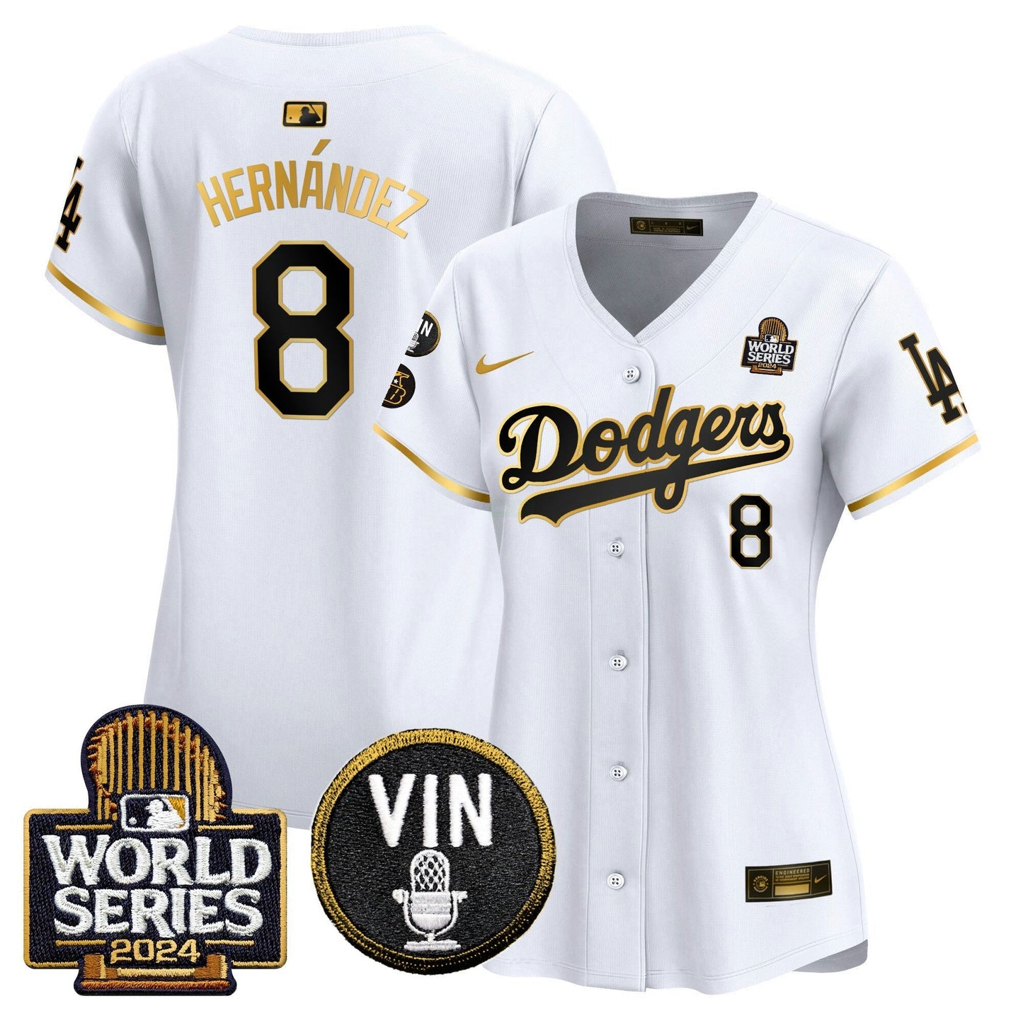 Camisa MLB Women’s 2024 World Series Dourada Trim Vapor Premier Limited Jersey V2
