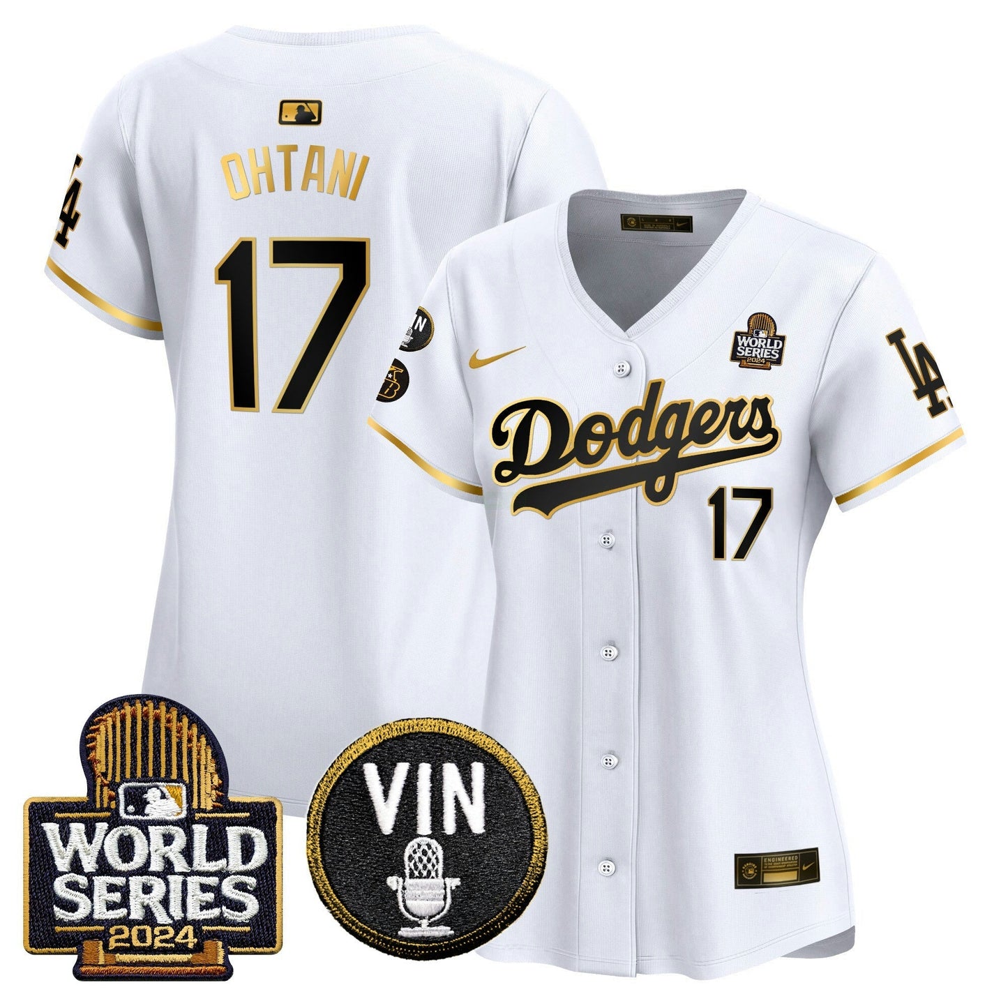 Camisa MLB Women’s 2024 World Series Dourada Trim Vapor Premier Limited Jersey V2