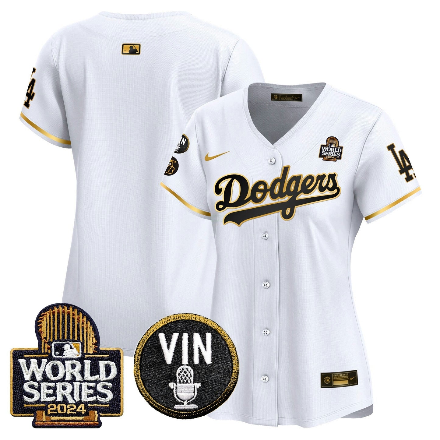 Camisa MLB Women’s 2024 World Series Dourada Trim Vapor Premier Limited Jersey V2