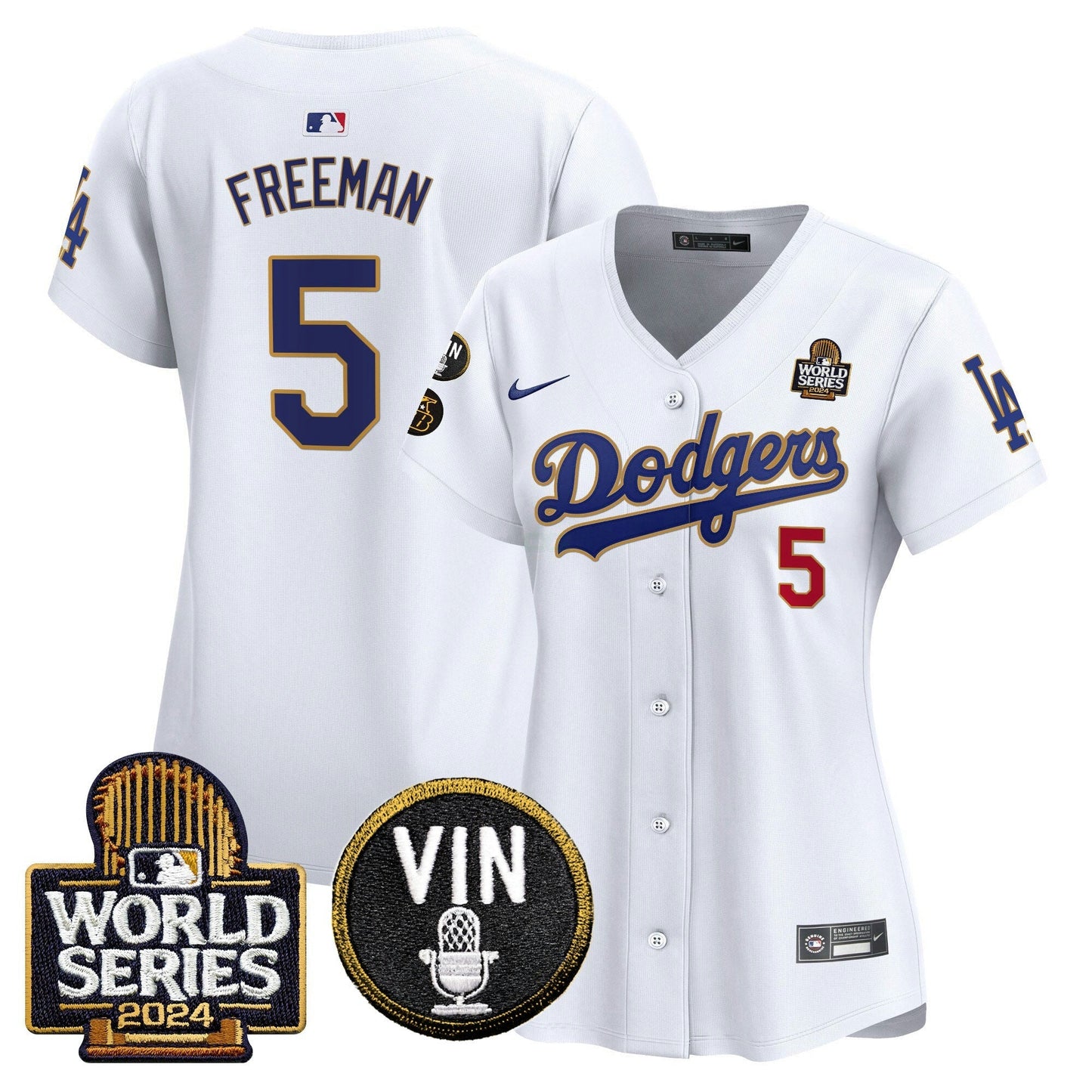 Camisa MLB Women’s 2024 World Series Dourada Trim Vapor Premier Limited Jersey V2