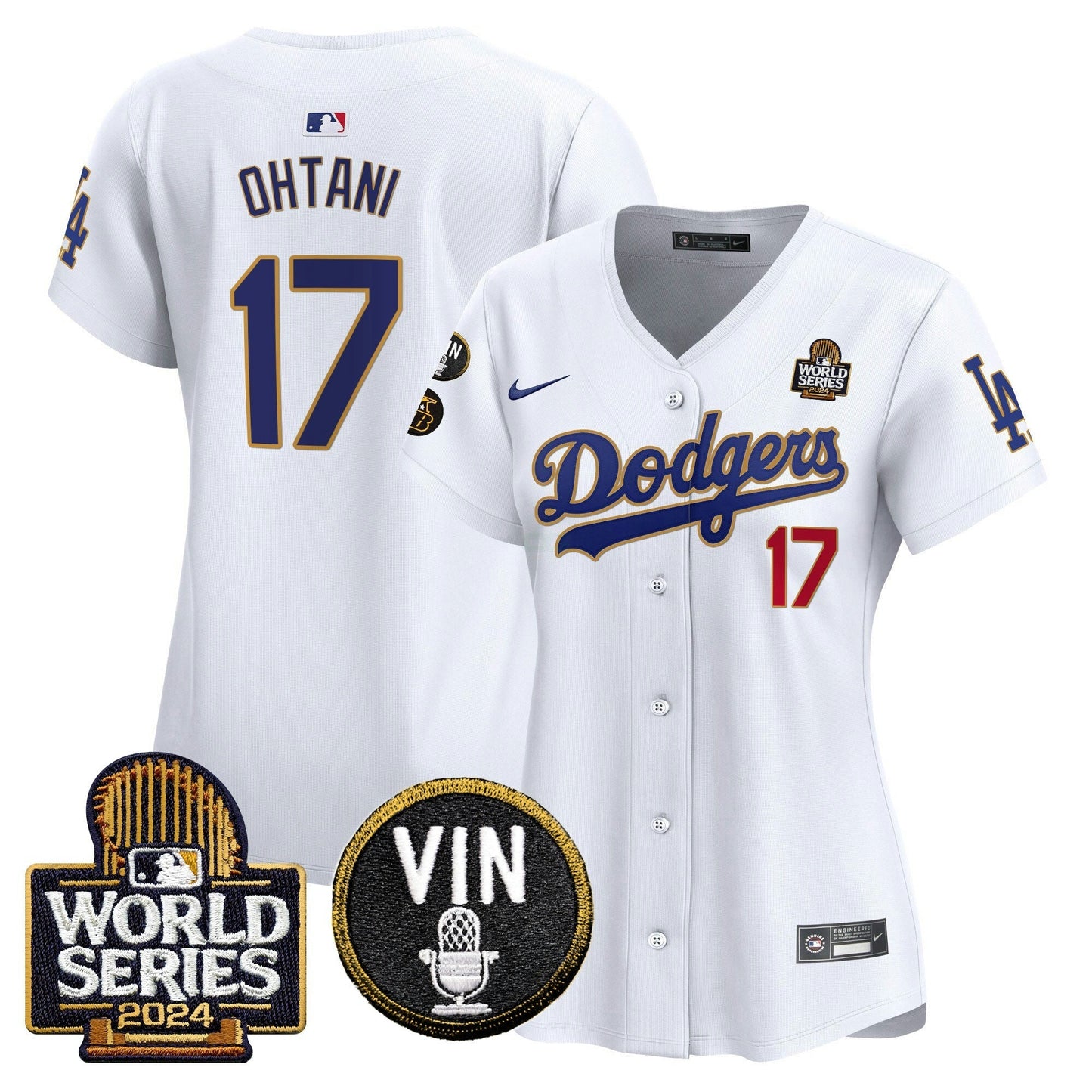 Camisa MLB Women’s 2024 World Series Dourada Trim Vapor Premier Limited Jersey V2